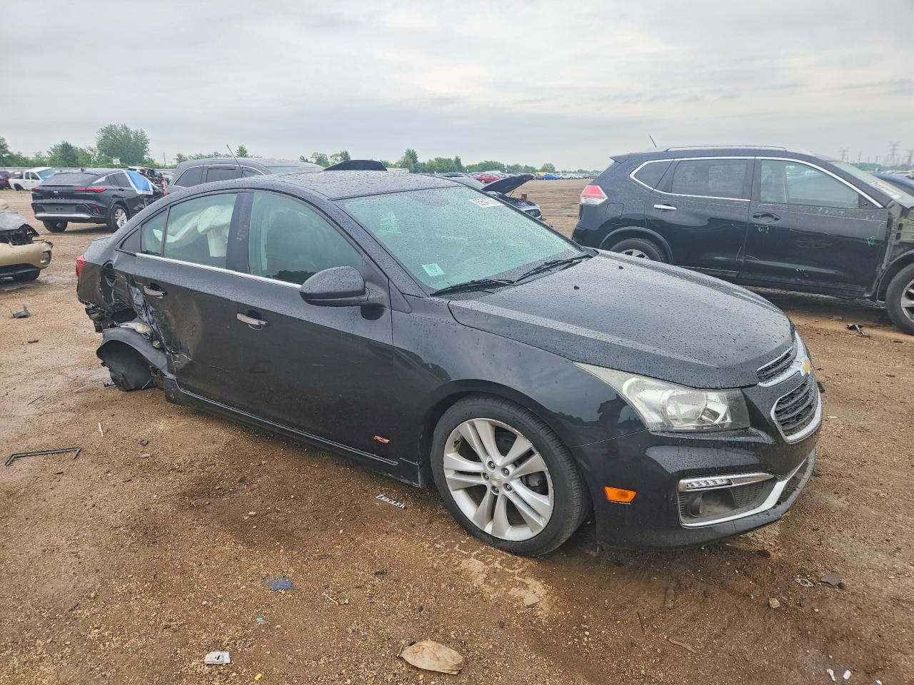 2015 Chevrolet Cruze Ltz Black vin: 1G1PG5SB5F7196368