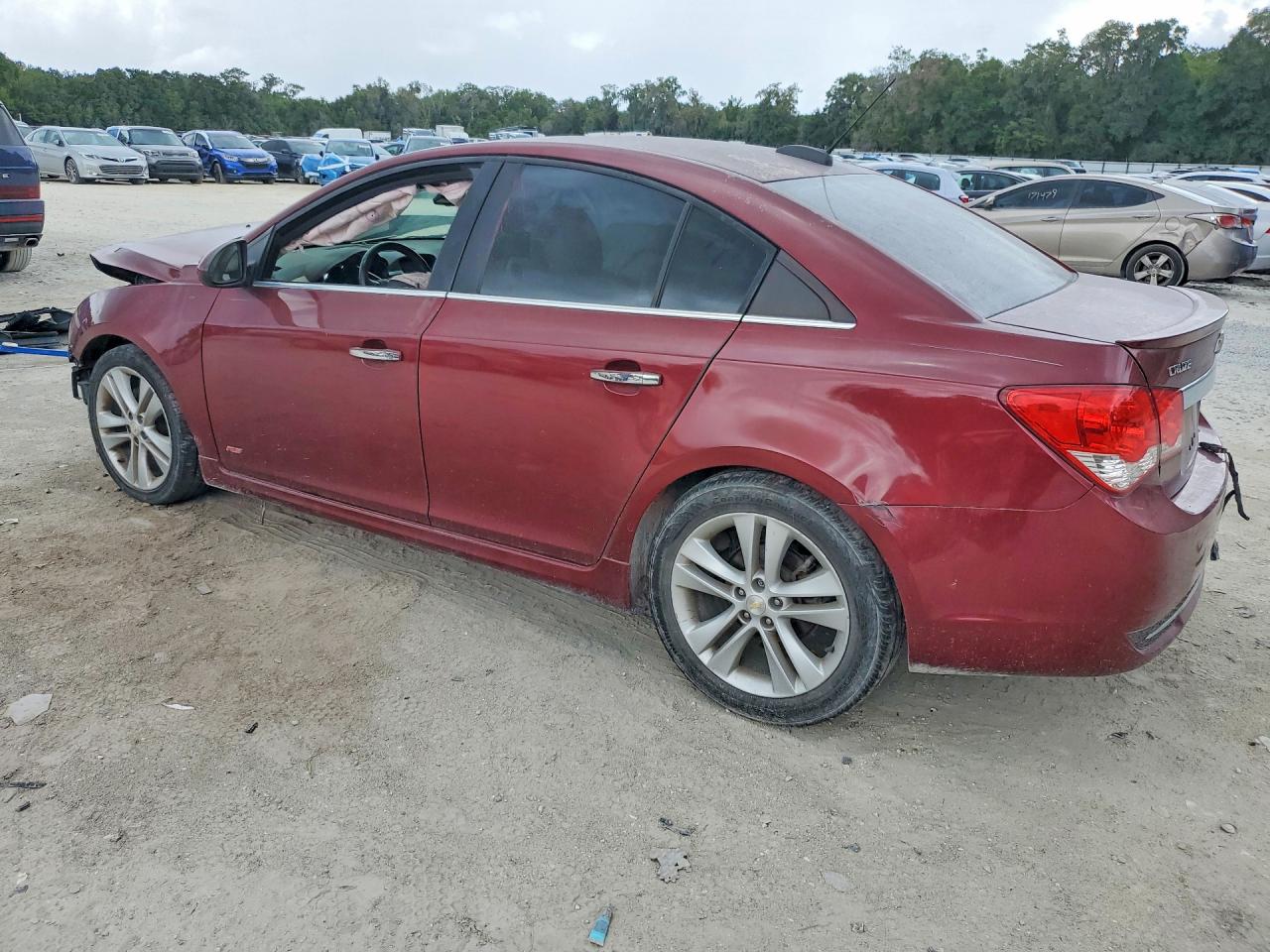 2015 Chevrolet Cruze Ltz Red vin: 1G1PG5SB5F7254236