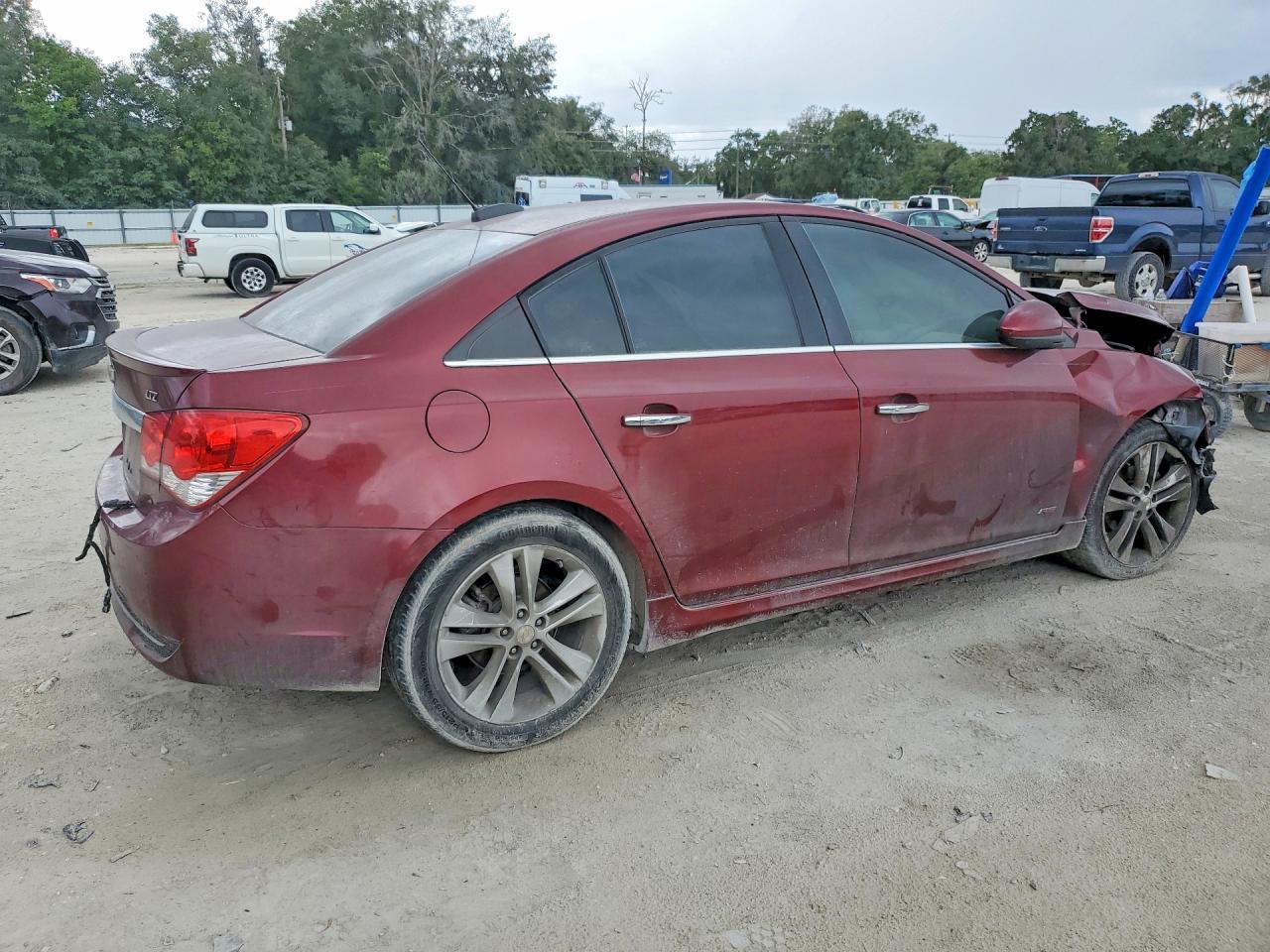 2015 Chevrolet Cruze Ltz Red vin: 1G1PG5SB5F7254236