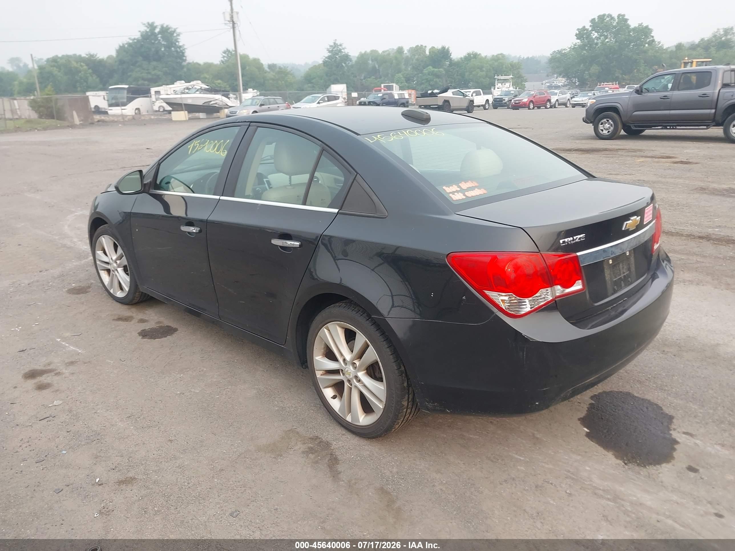 2015 Chevrolet Cruze Ltz Black vin: 1G1PG5SB5F7265740