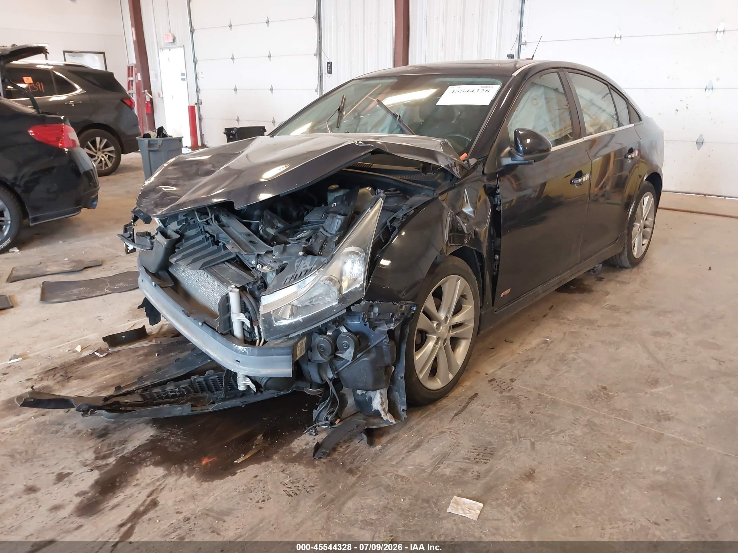 2014 Chevrolet Cruze Ltz Black vin: 1G1PG5SB6E7244202