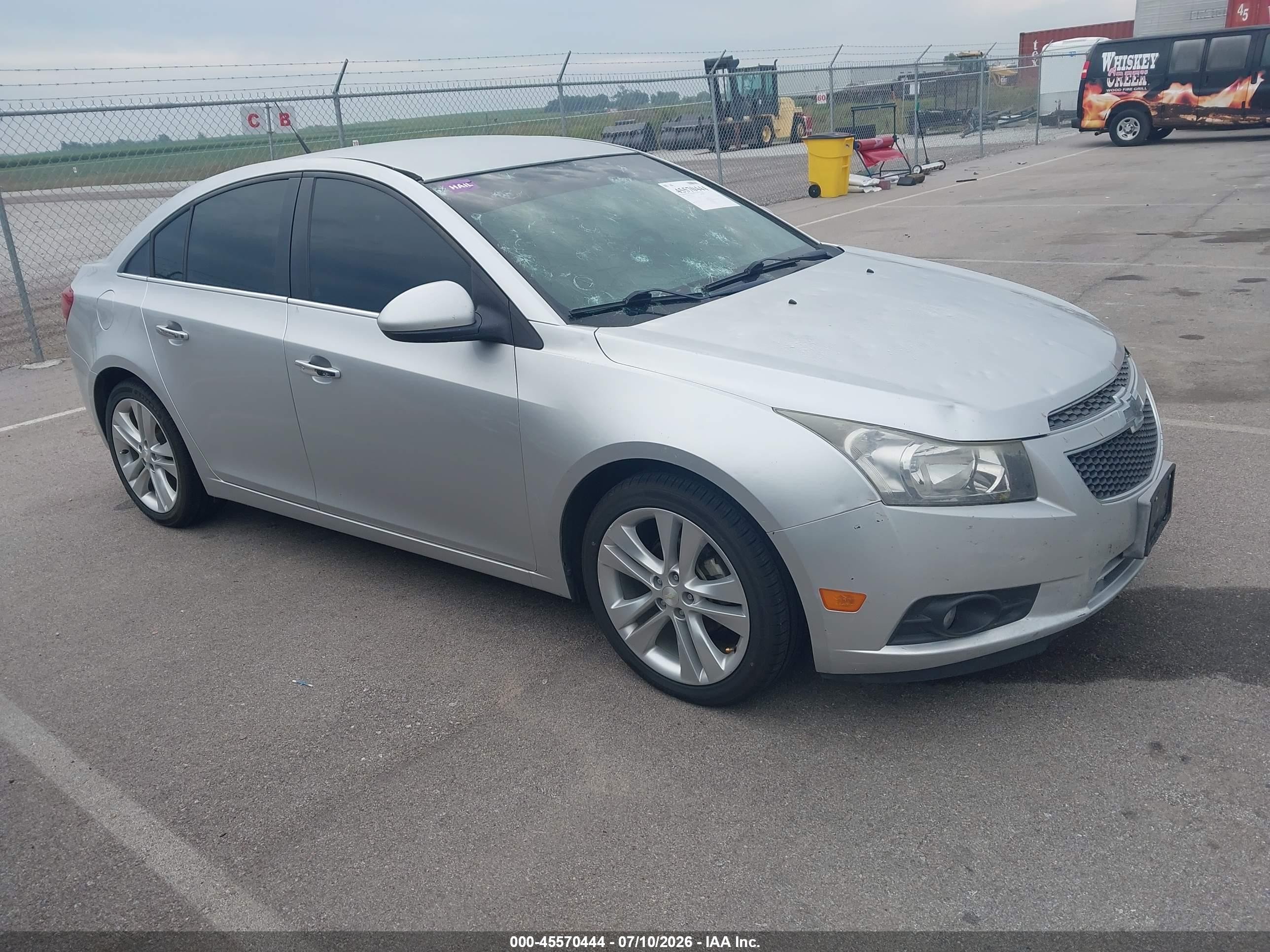 2014 Chevrolet Cruze Ltz Silver vin: 1G1PG5SB6E7256611