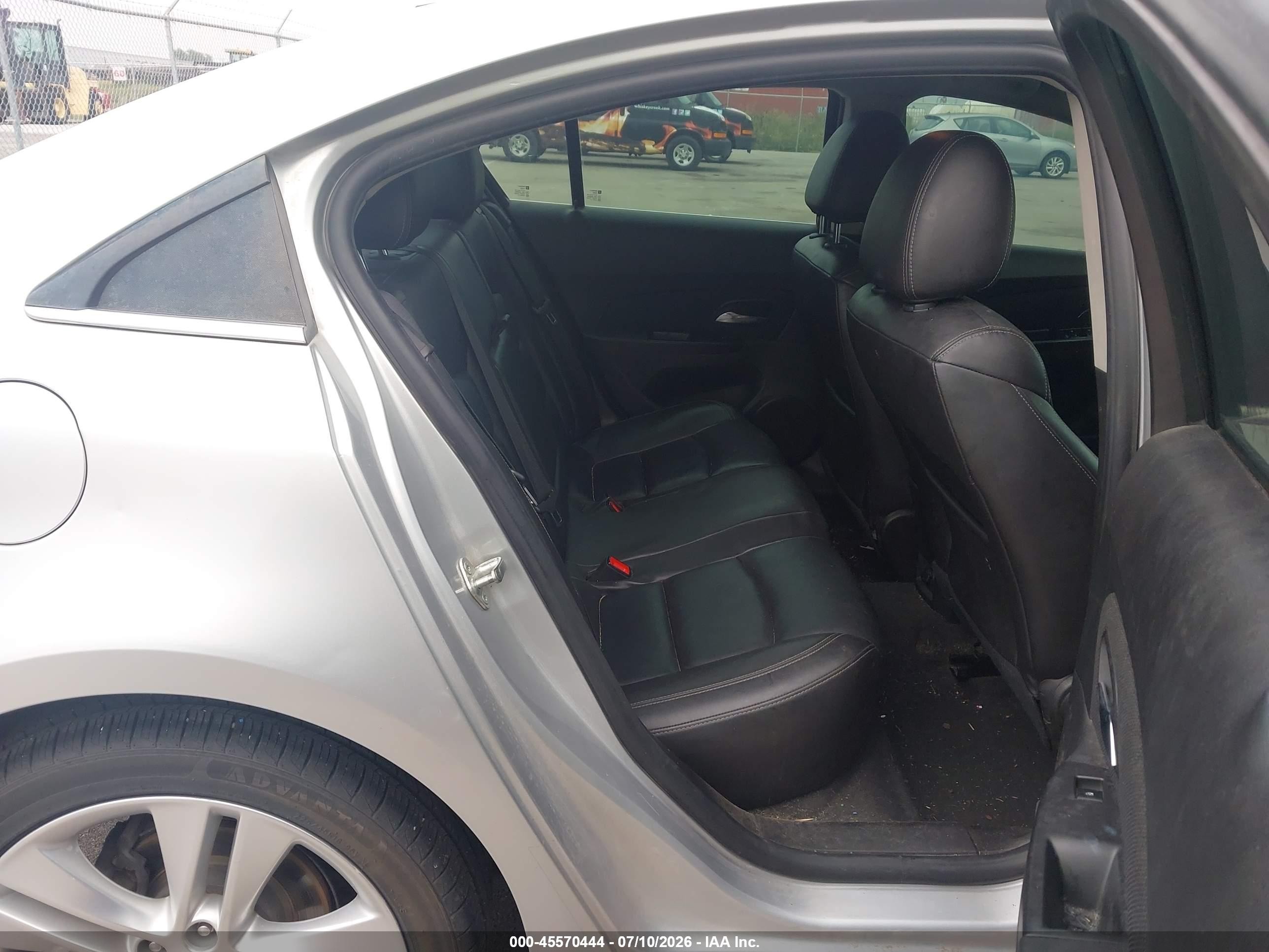 2014 Chevrolet Cruze Ltz Silver vin: 1G1PG5SB6E7256611