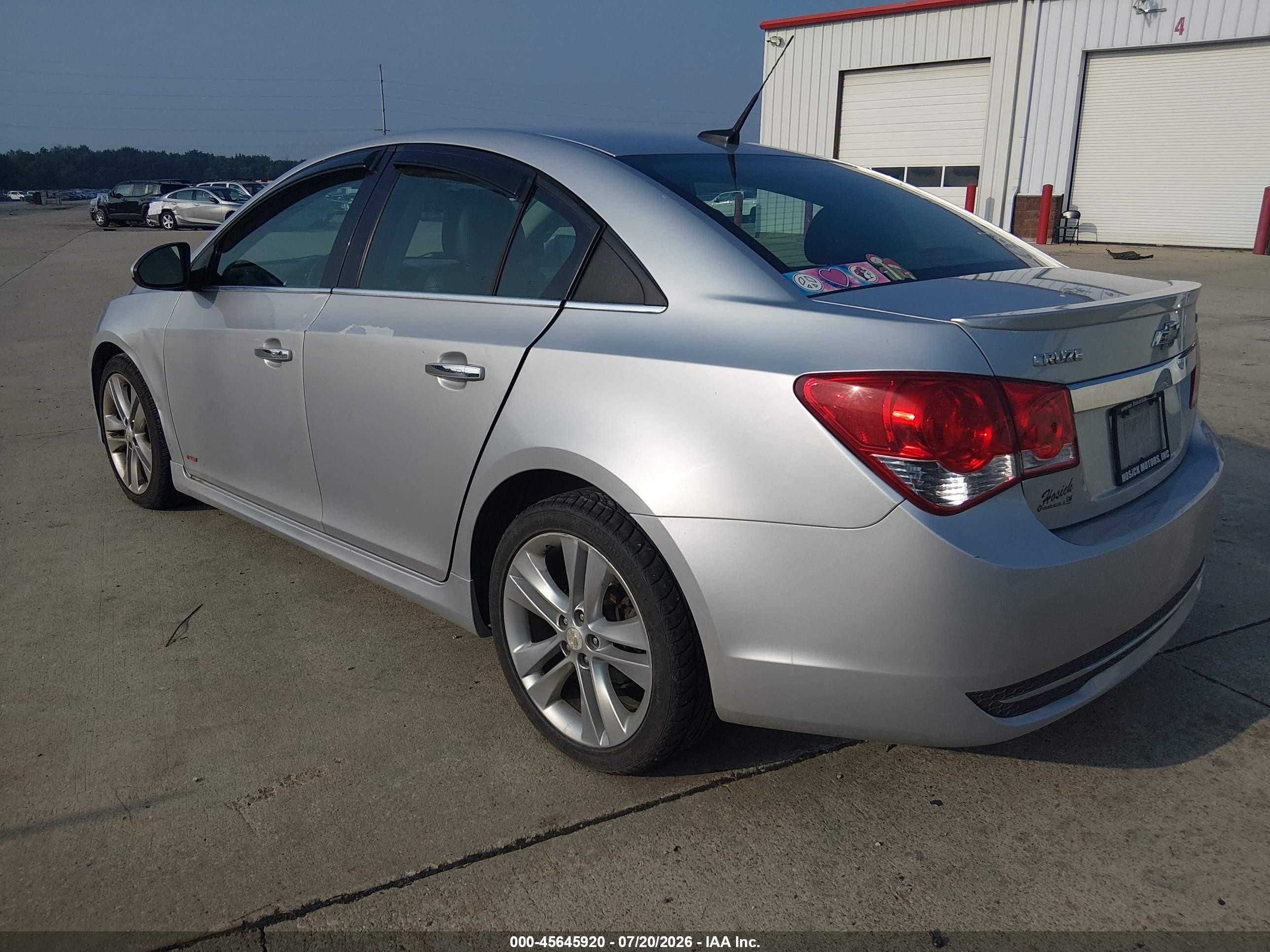 2014 Chevrolet Cruze Ltz Silver vin: 1G1PG5SB6E7384489