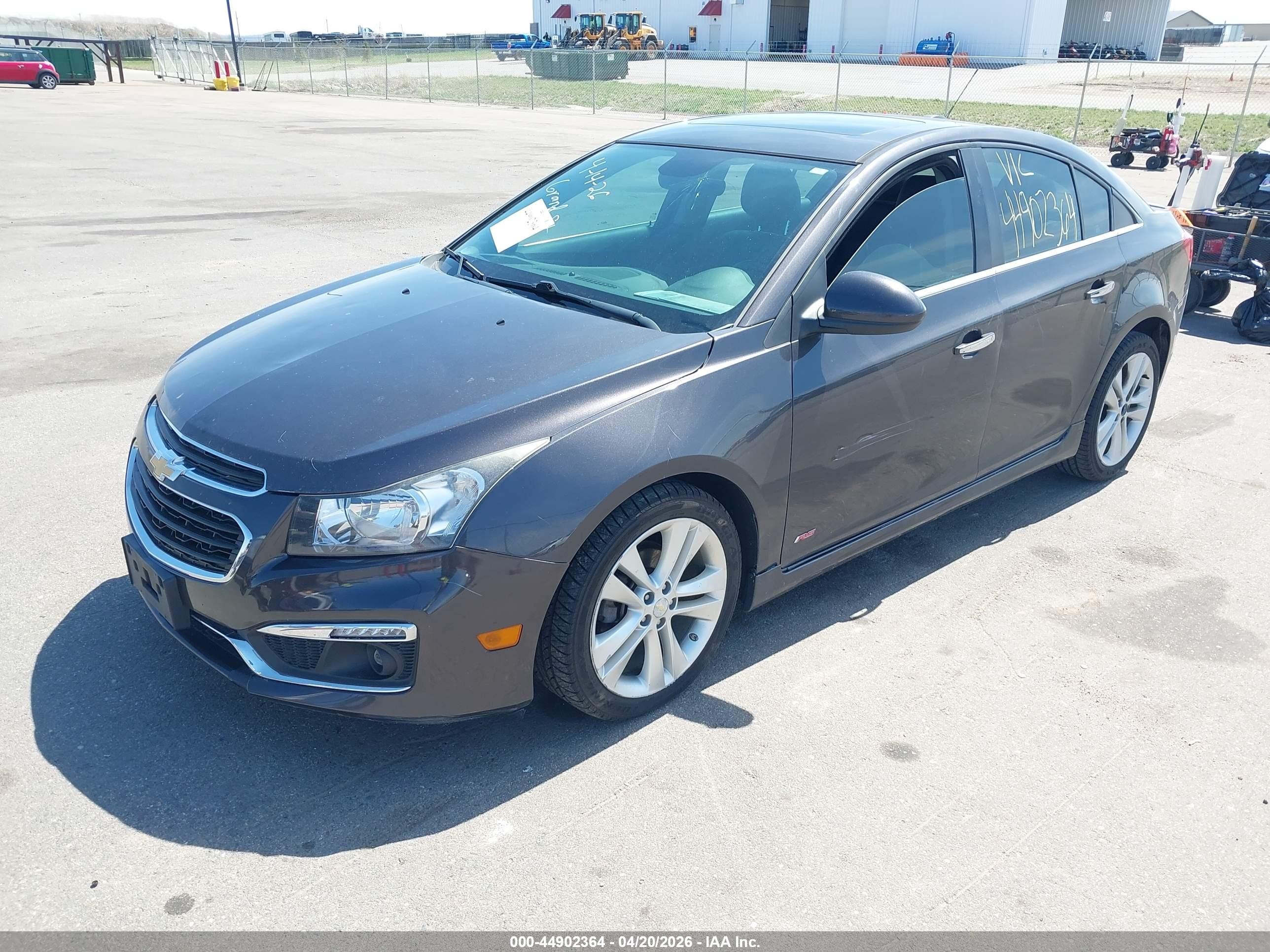 2015 Chevrolet Cruze Ltz Gray vin: 1G1PG5SB6F7224209