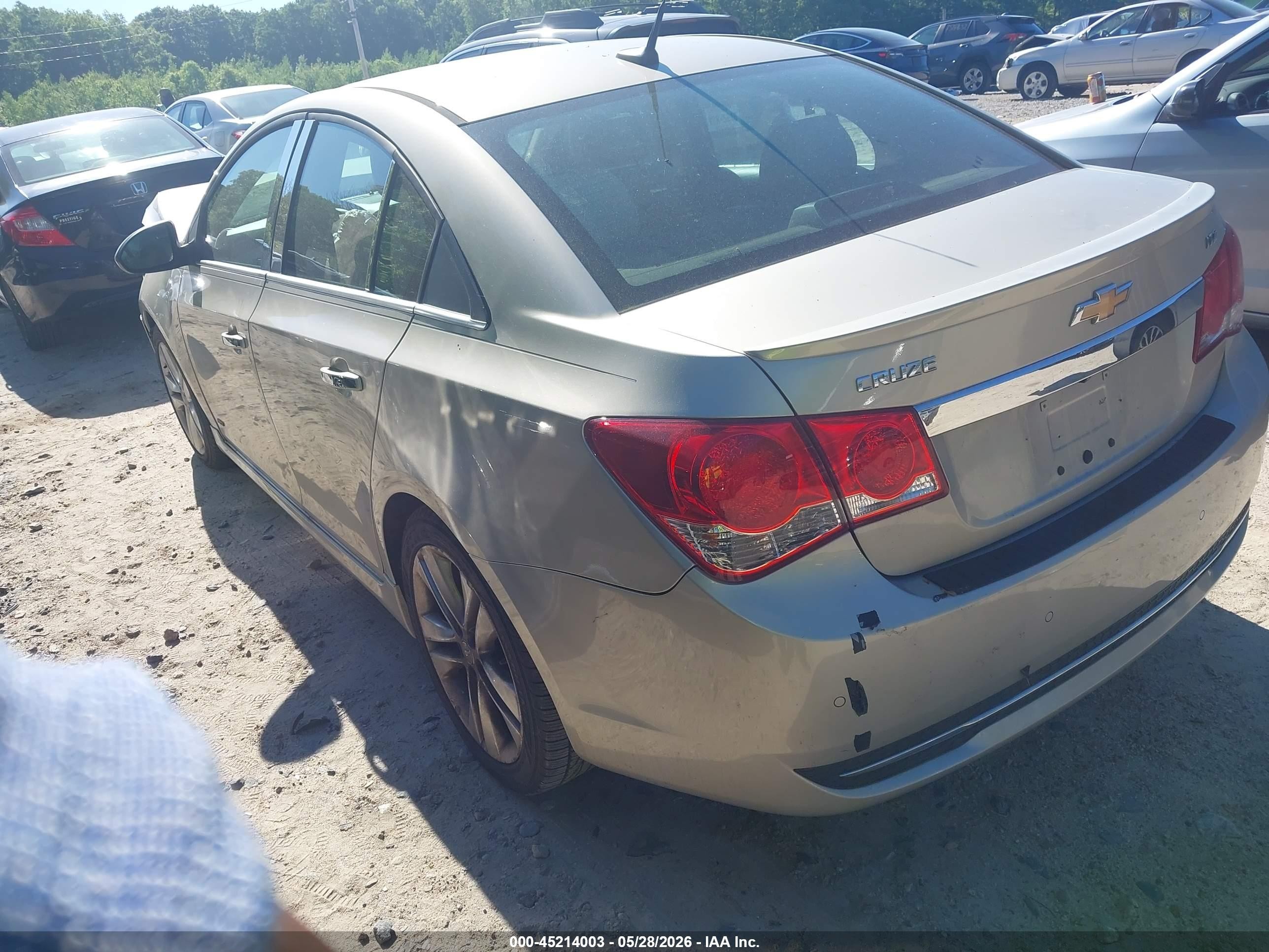 2013 Chevrolet Cruze Ltz Бежевый vin: 1G1PG5SB7D7126660