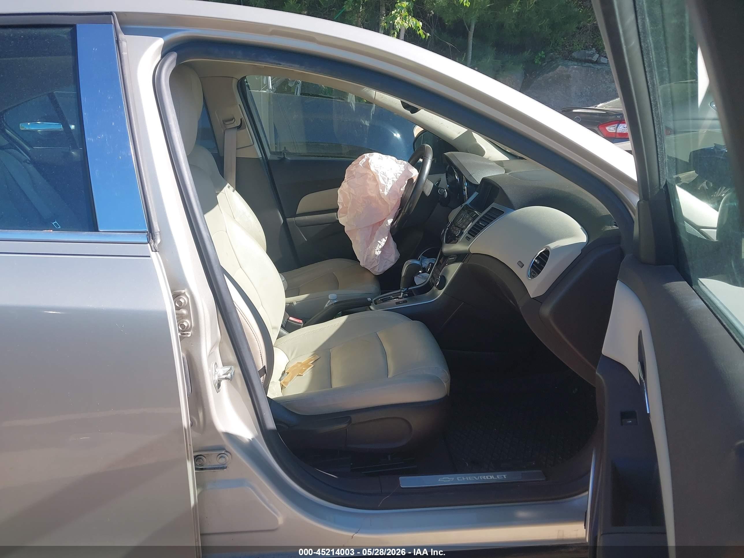 2013 Chevrolet Cruze Ltz Бежевый vin: 1G1PG5SB7D7126660