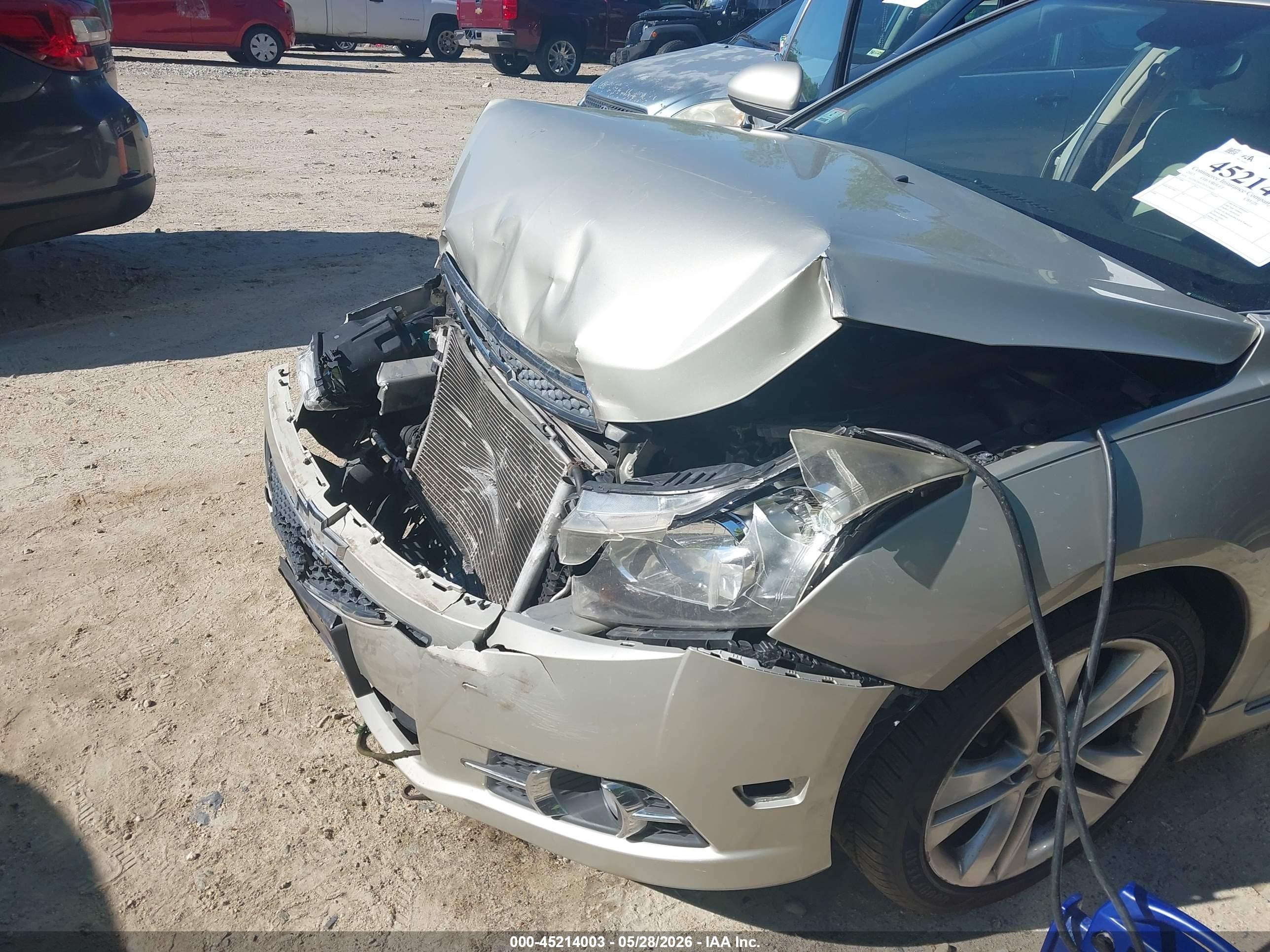2013 Chevrolet Cruze Ltz Бежевый vin: 1G1PG5SB7D7126660