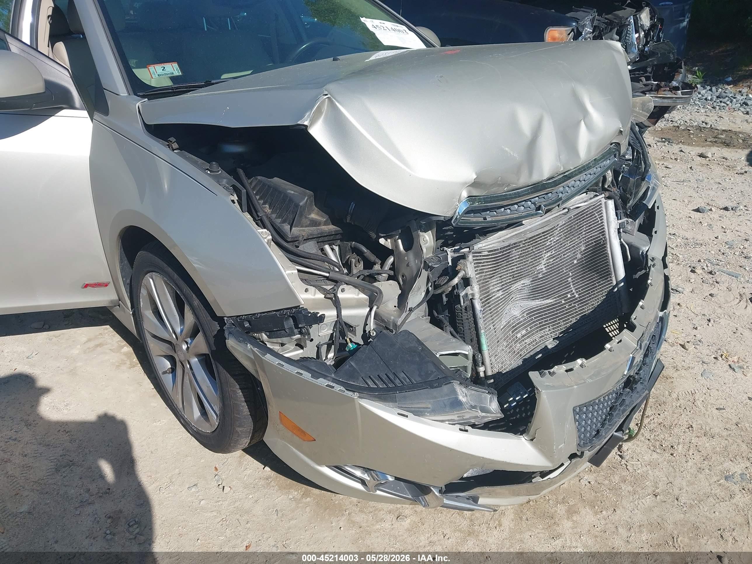2013 Chevrolet Cruze Ltz Бежевый vin: 1G1PG5SB7D7126660