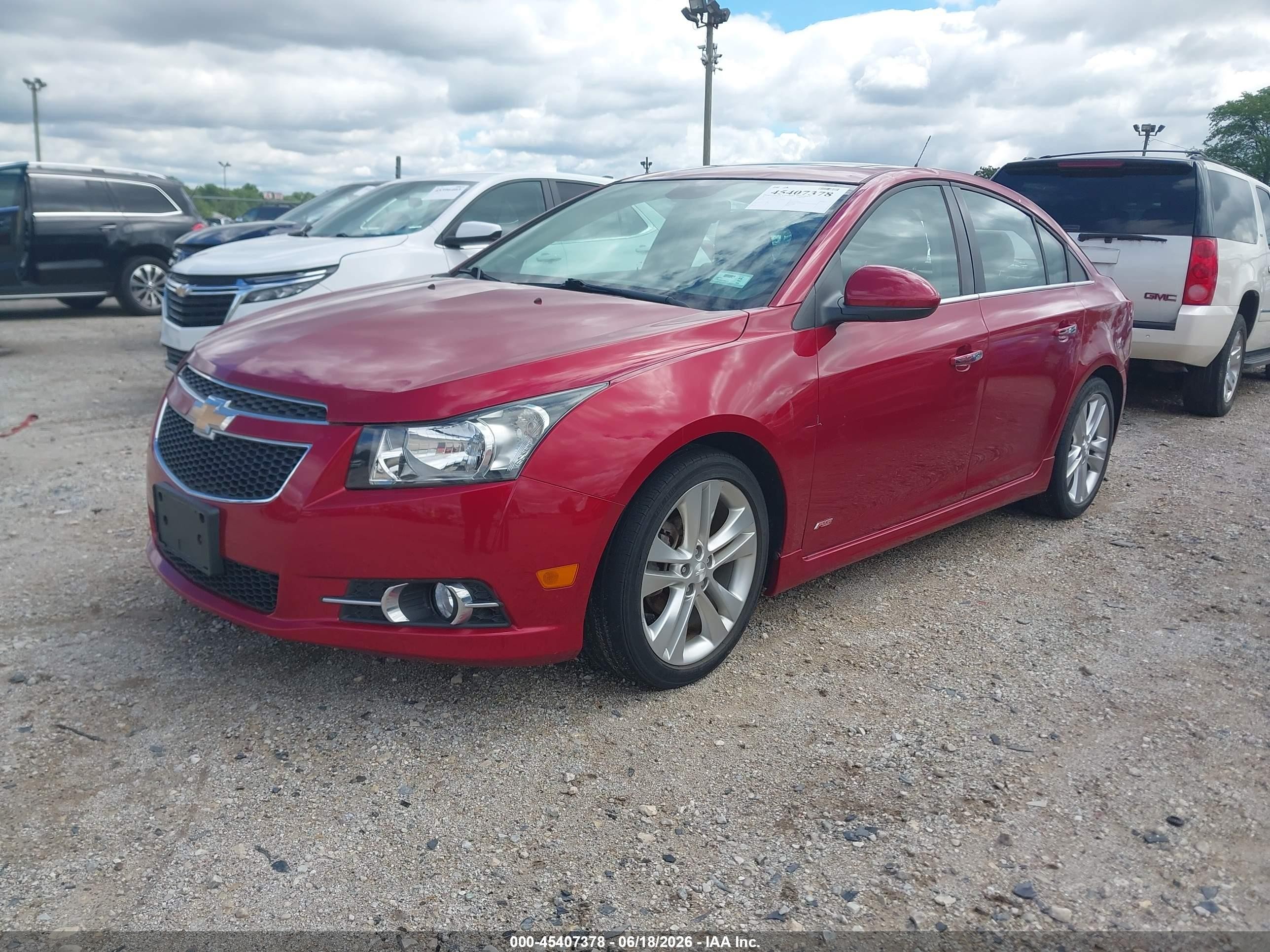2013 Chevrolet Cruze Ltz Красный vin: 1G1PG5SB7D7262271