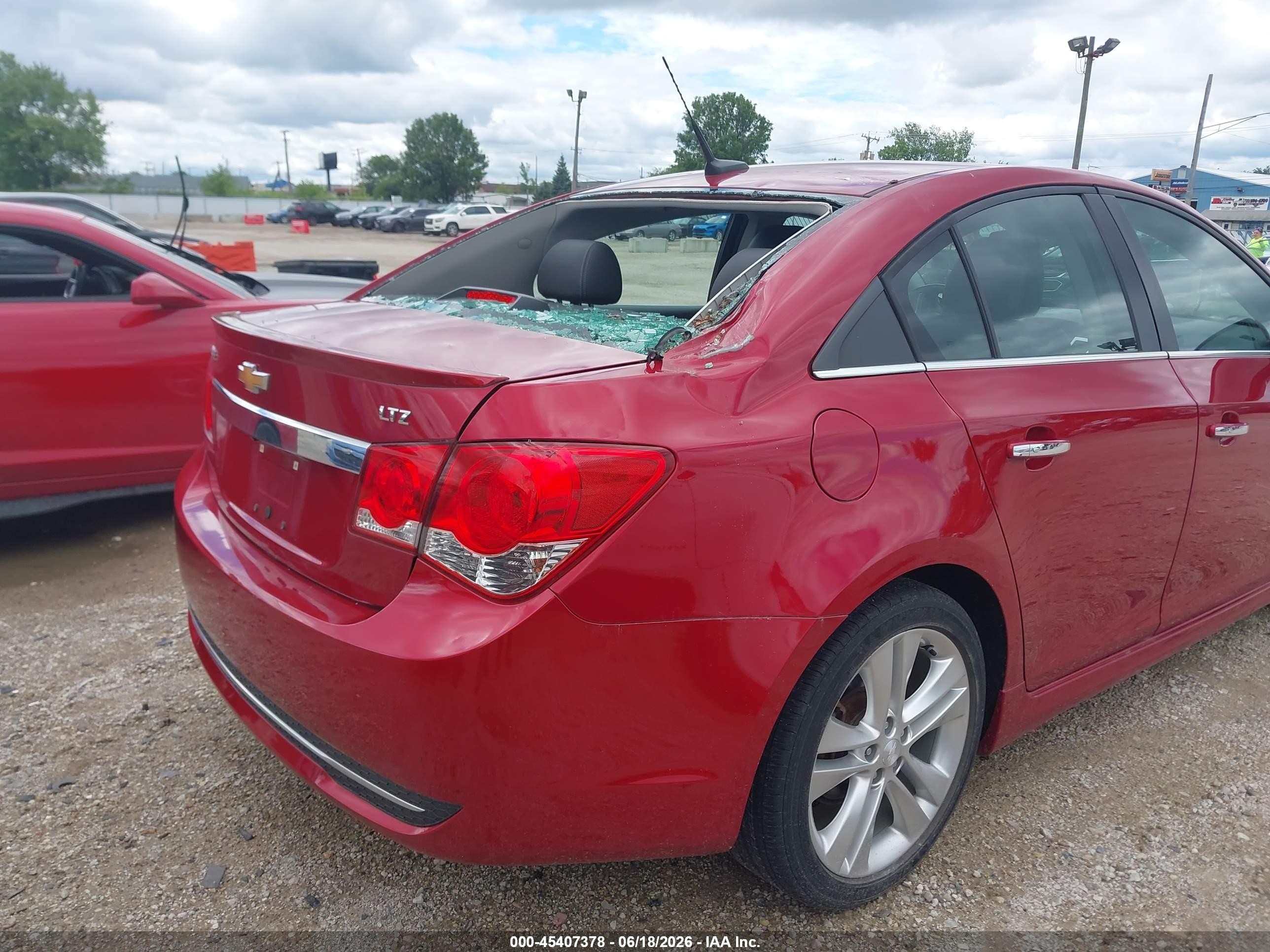 2013 Chevrolet Cruze Ltz Красный vin: 1G1PG5SB7D7262271