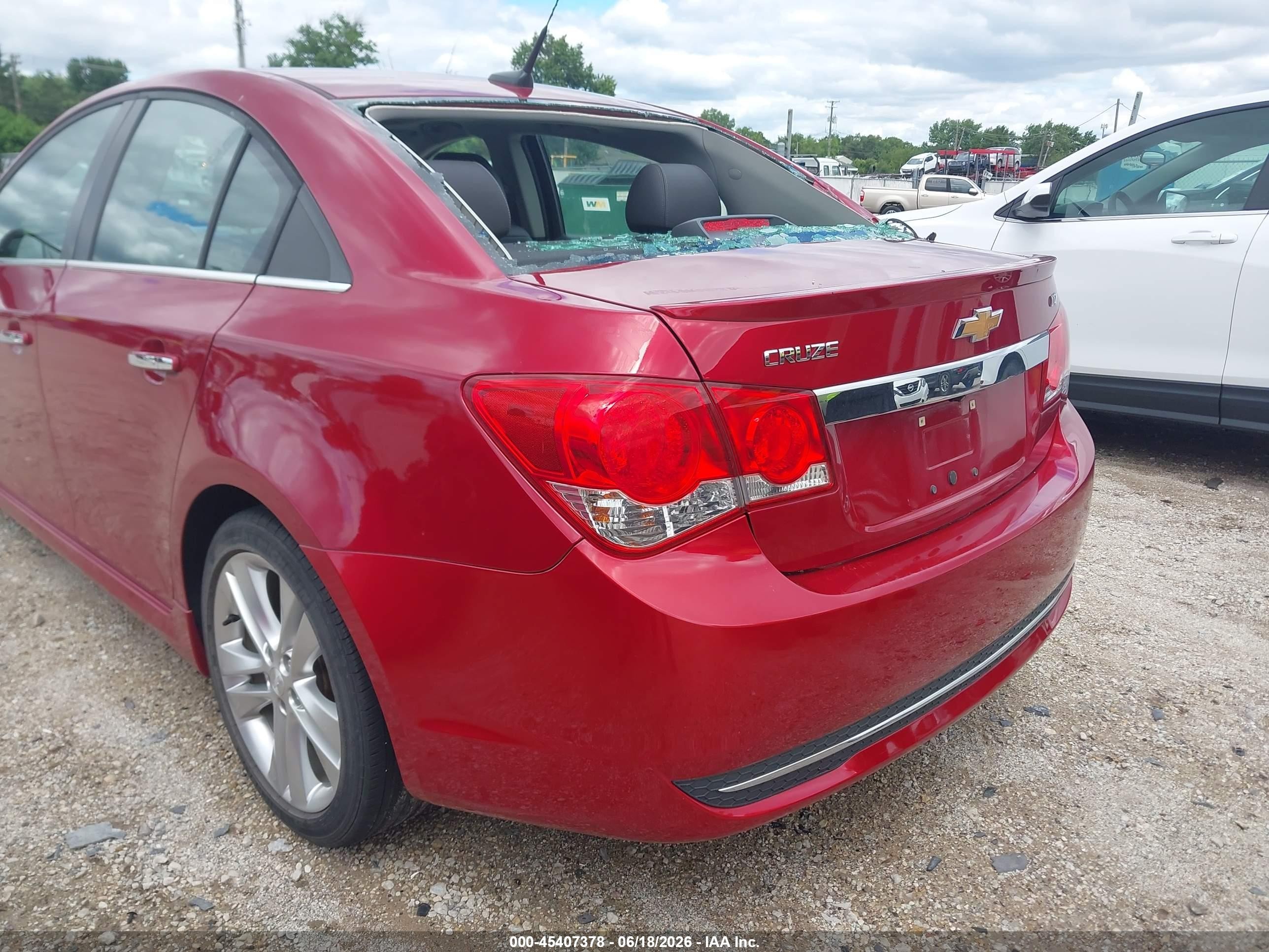 2013 Chevrolet Cruze Ltz Красный vin: 1G1PG5SB7D7262271