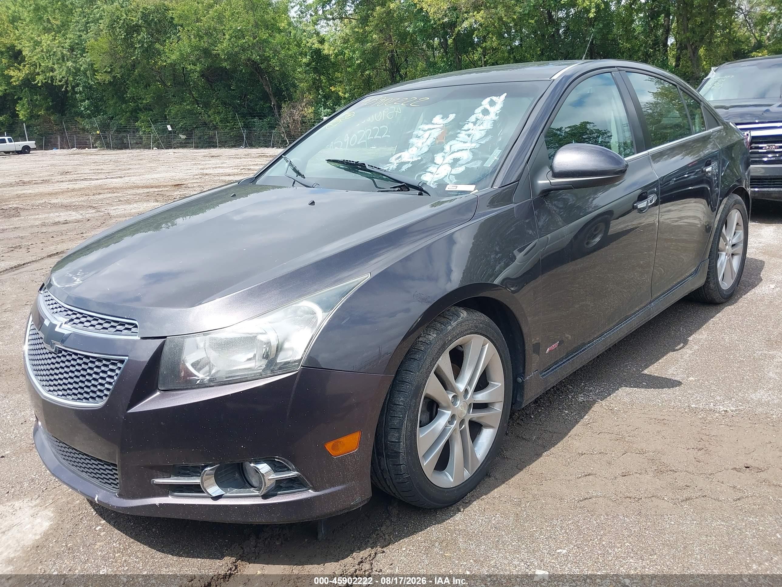 2014 Chevrolet Cruze Ltz Gray vin: 1G1PG5SB7E7300650
