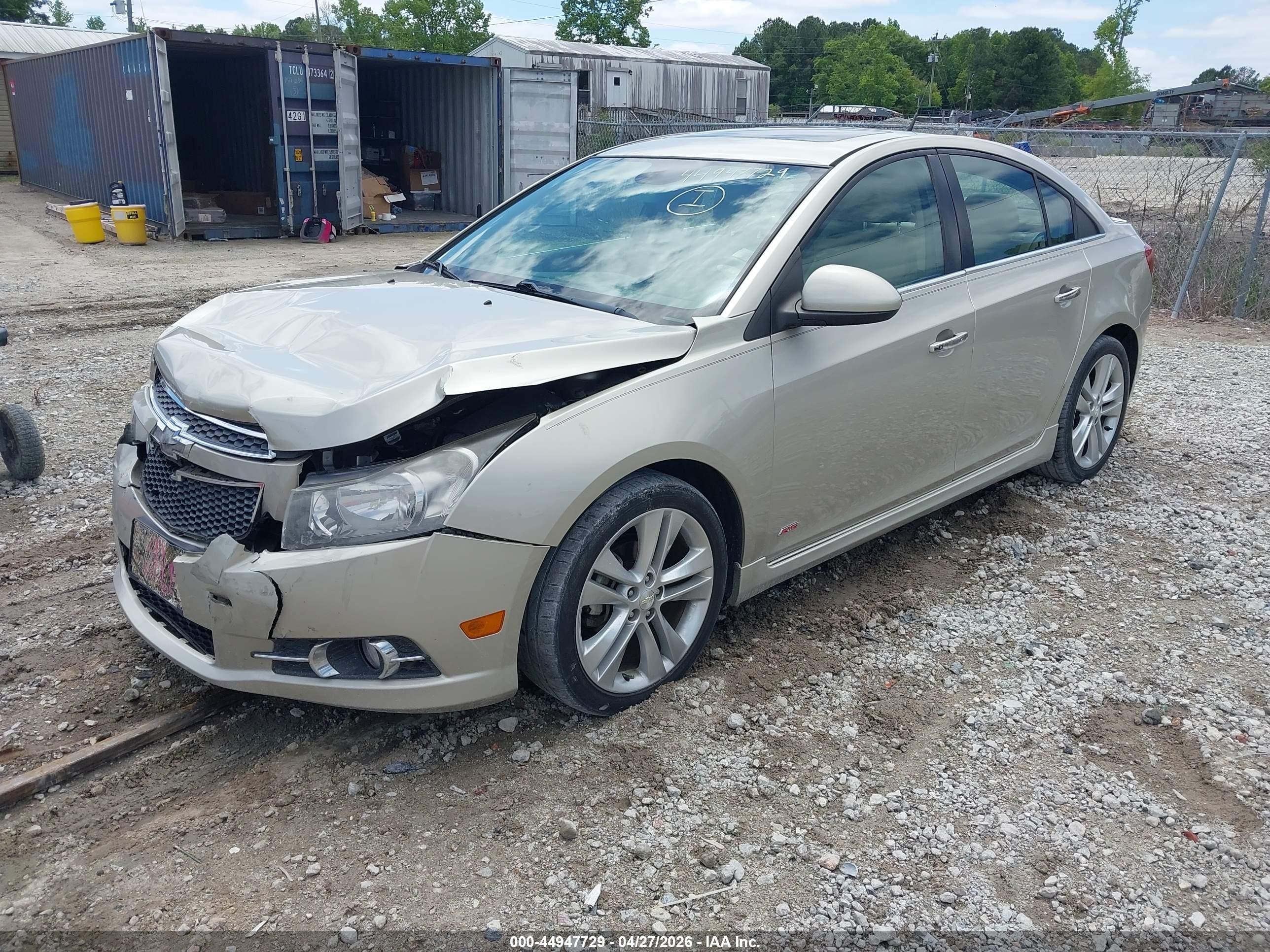 2014 Chevrolet Cruze Ltz Champagne vin: 1G1PG5SB7E7370360