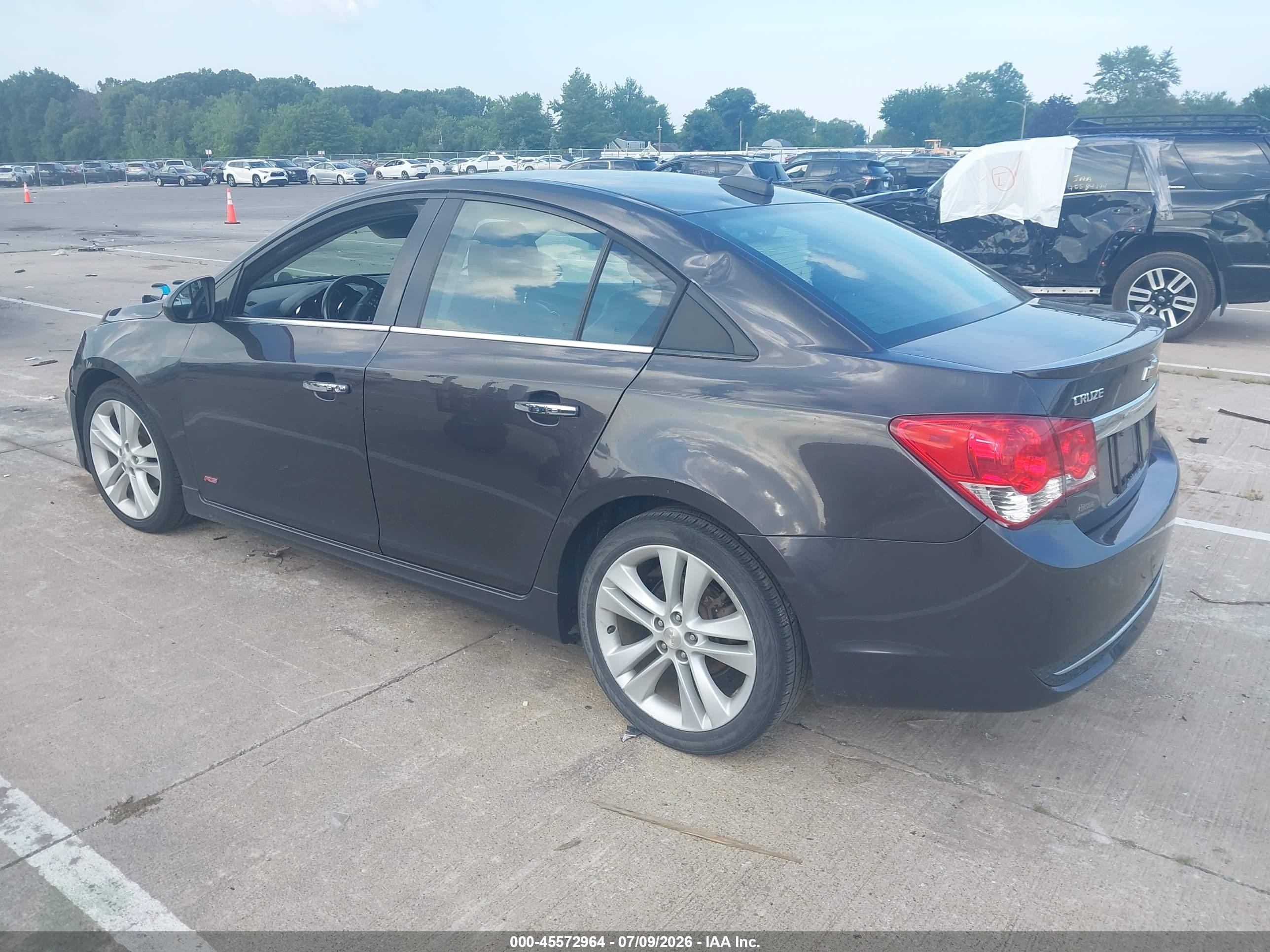 2015 Chevrolet Cruze Ltz Gray vin: 1G1PG5SB7F7114625