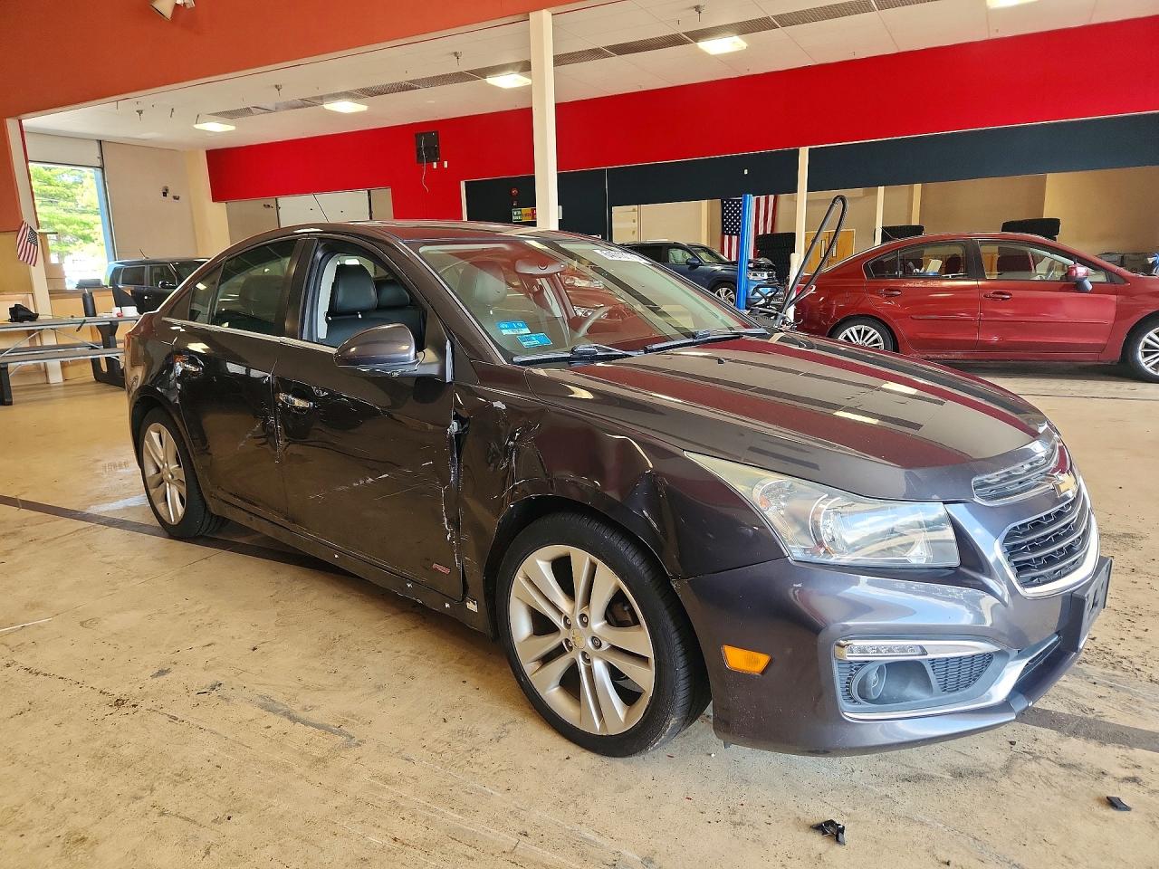 2015 Chevrolet Cruze Ltz Gray vin: 1G1PG5SB7F7122532