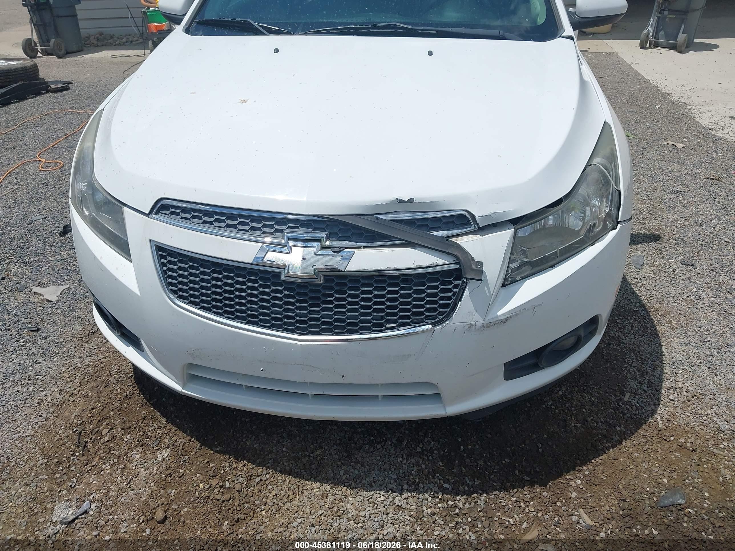 2013 Chevrolet Cruze Ltz White vin: 1G1PG5SB8D7119040