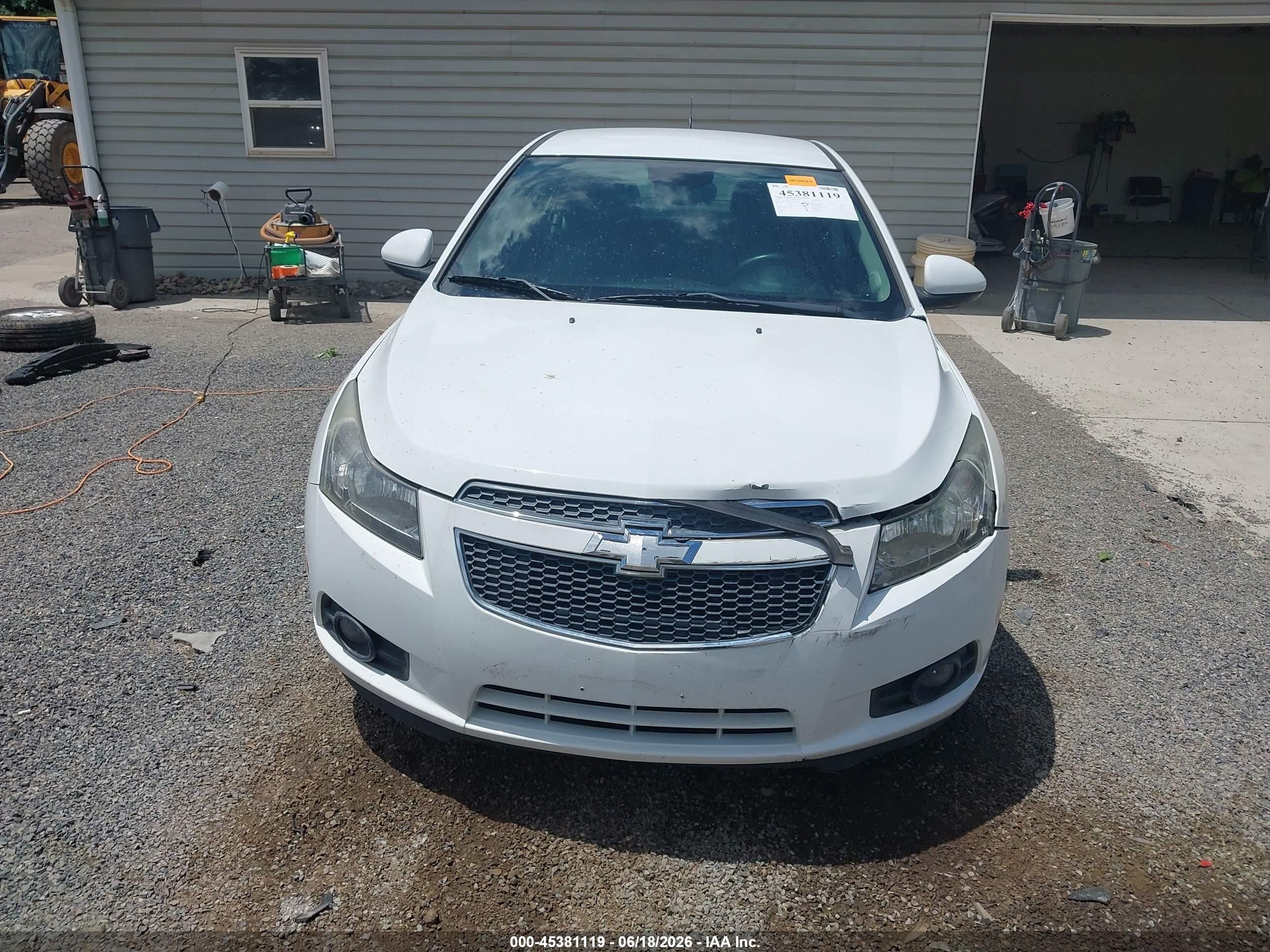 2013 Chevrolet Cruze Ltz White vin: 1G1PG5SB8D7119040