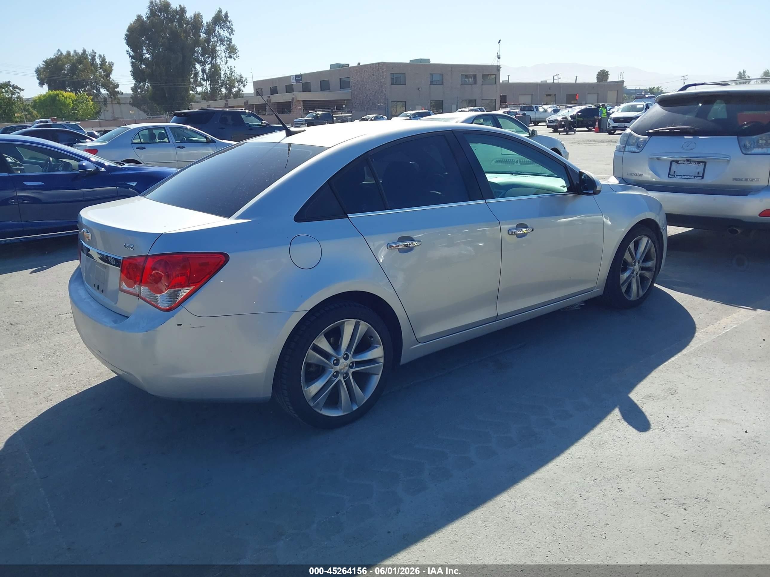 2013 Chevrolet Cruze Ltz Silver vin: 1G1PG5SB8D7328259