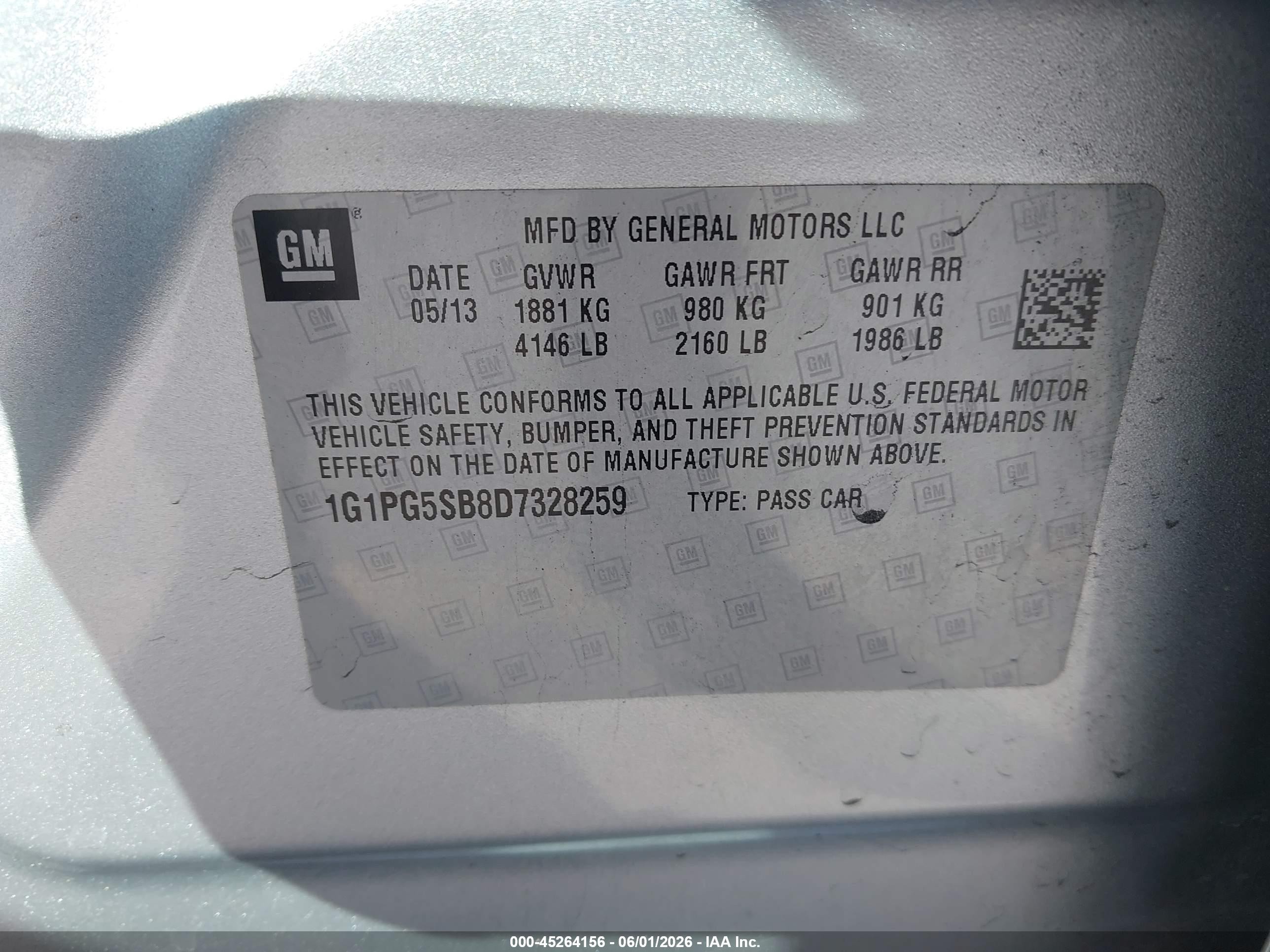 2013 Chevrolet Cruze Ltz Silver vin: 1G1PG5SB8D7328259