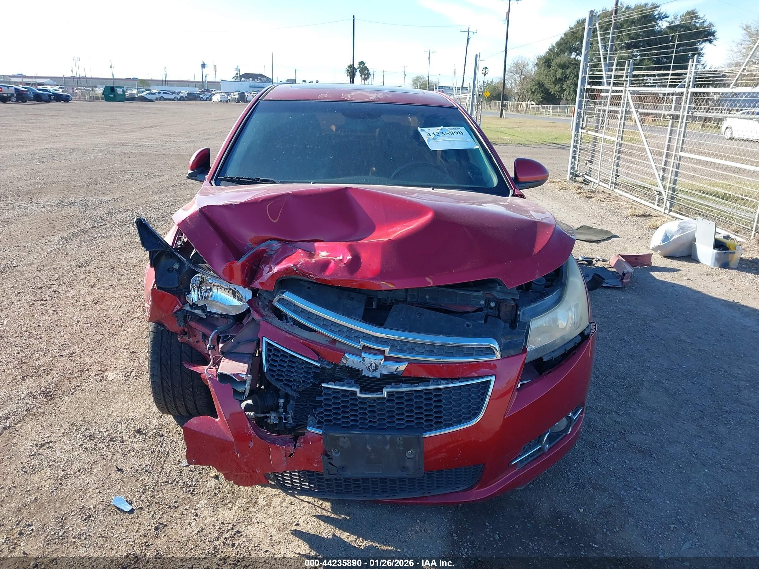 2014 Chevrolet Cruze Ltz Red vin: 1G1PG5SB8E7249790
