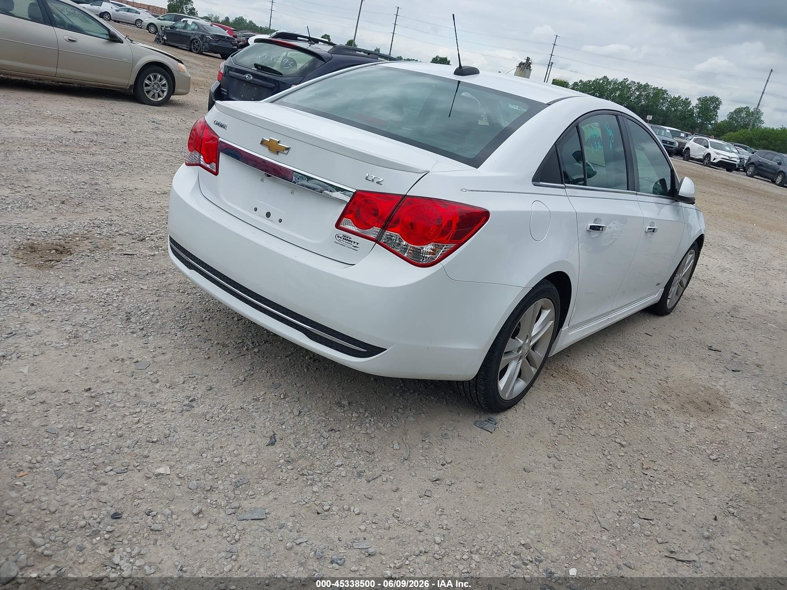 2015 Chevrolet Cruze Ltz White vin: 1G1PG5SB8F7189186