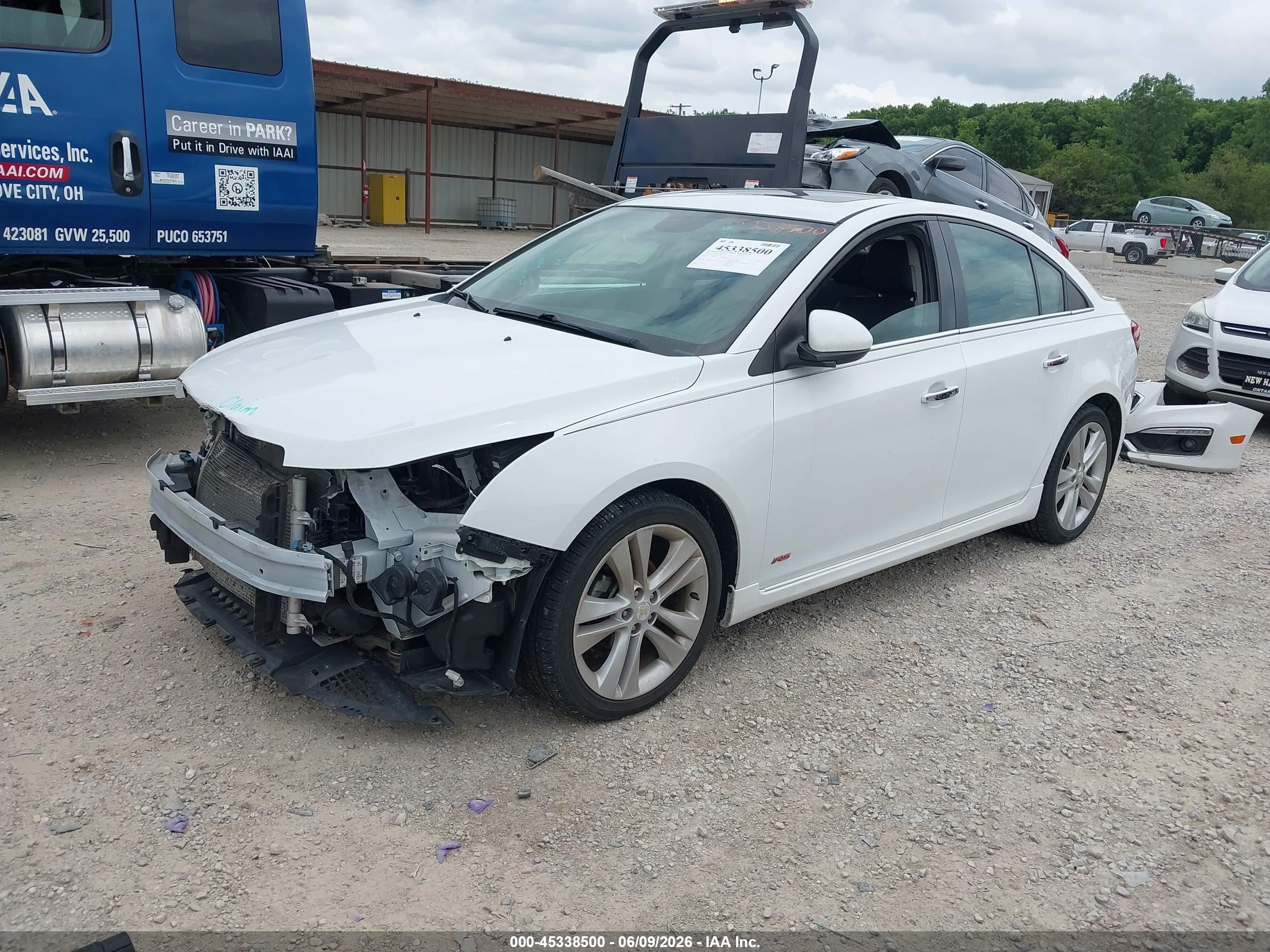 2015 Chevrolet Cruze Ltz White vin: 1G1PG5SB8F7189186