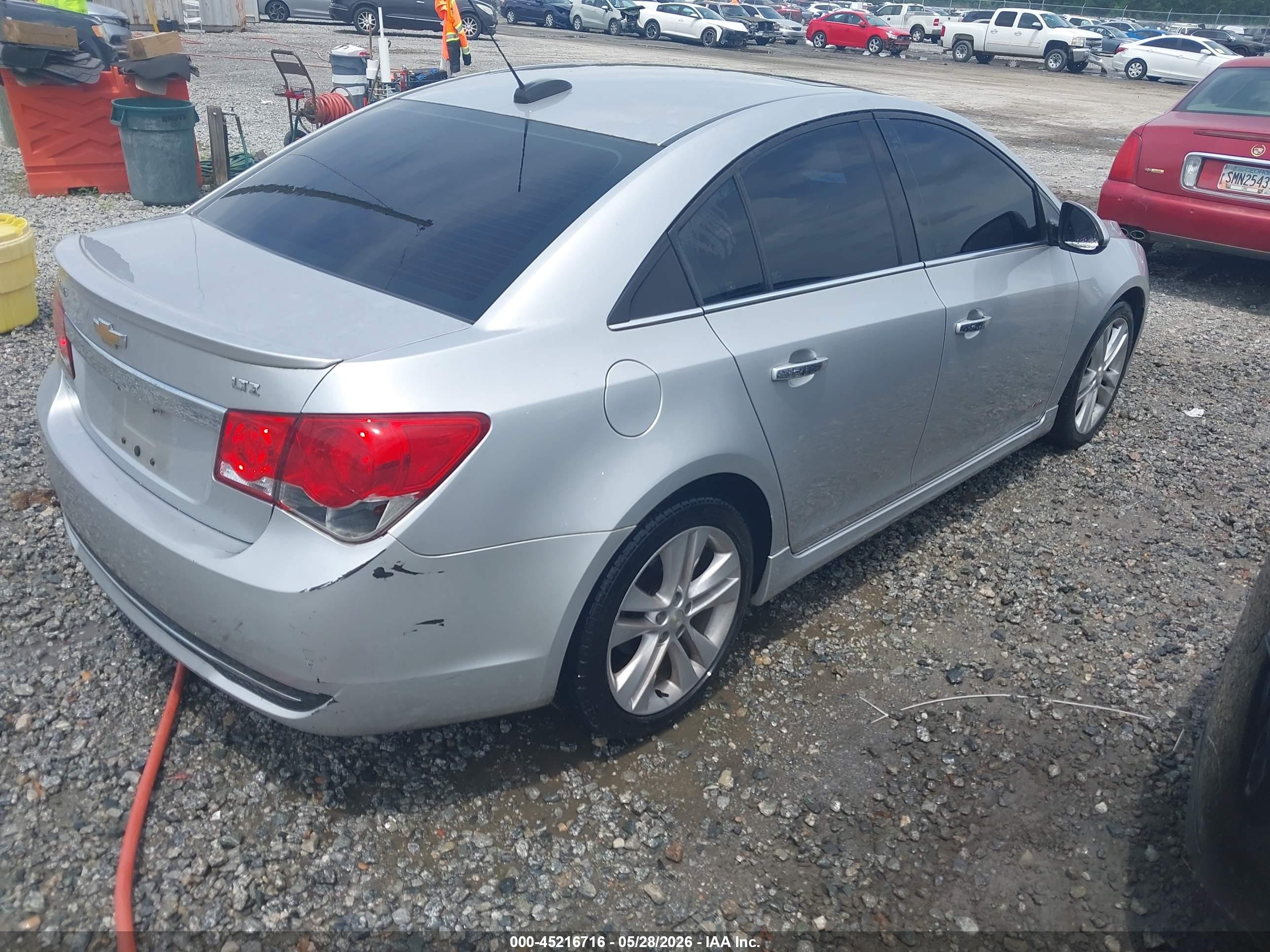 2015 Chevrolet Cruze Ltz Silver vin: 1G1PG5SB8F7201904