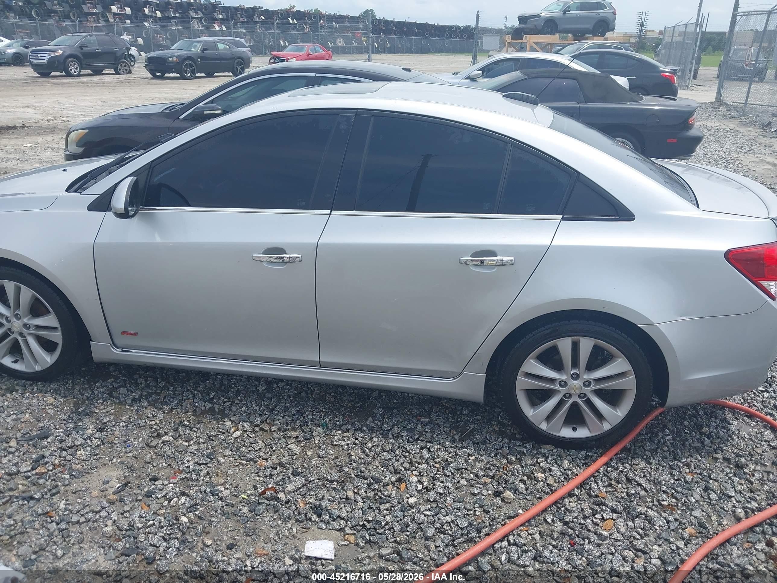 2015 Chevrolet Cruze Ltz Silver vin: 1G1PG5SB8F7201904
