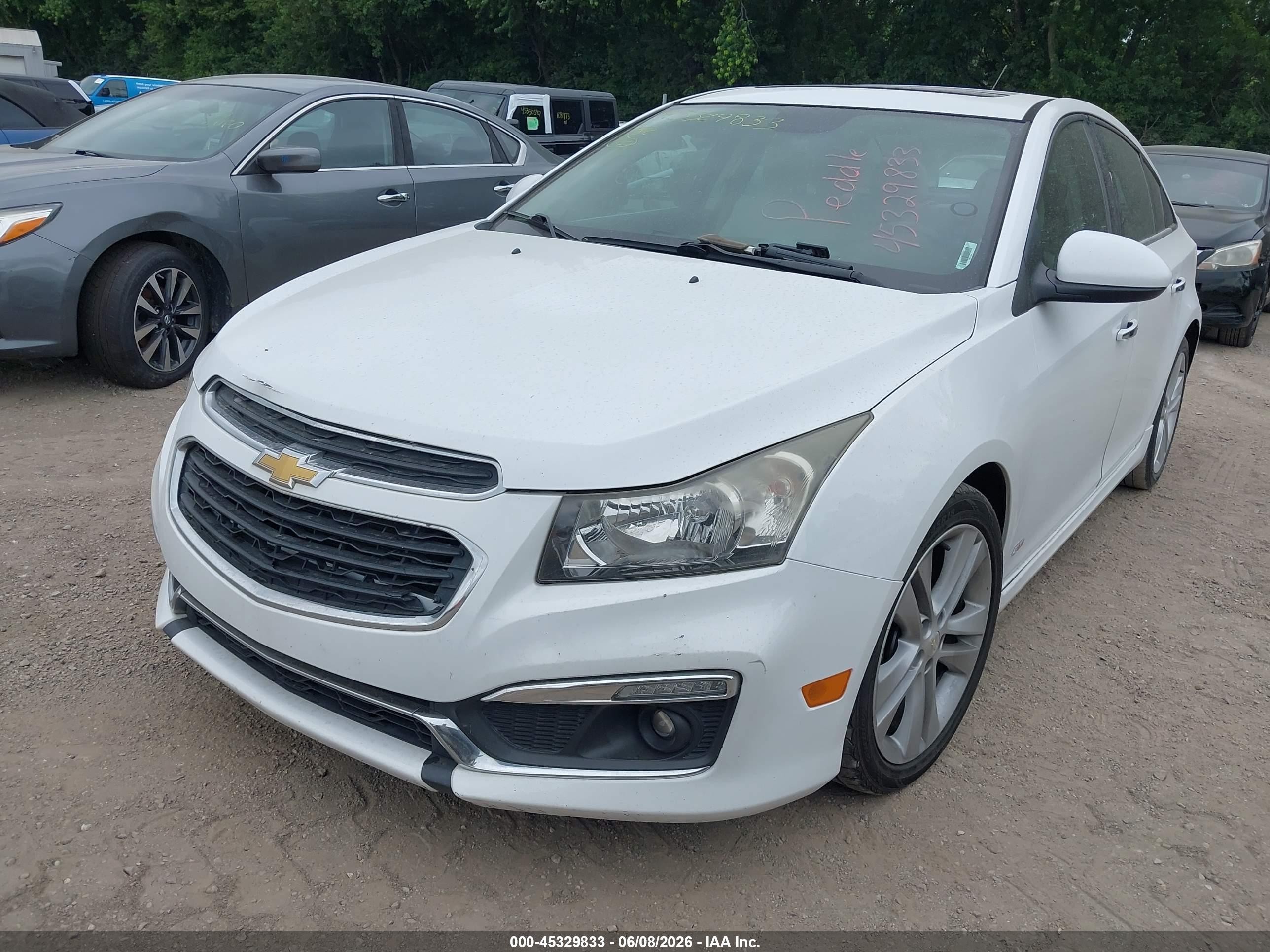 2015 Chevrolet Cruze Ltz Белый vin: 1G1PG5SB8F7272603