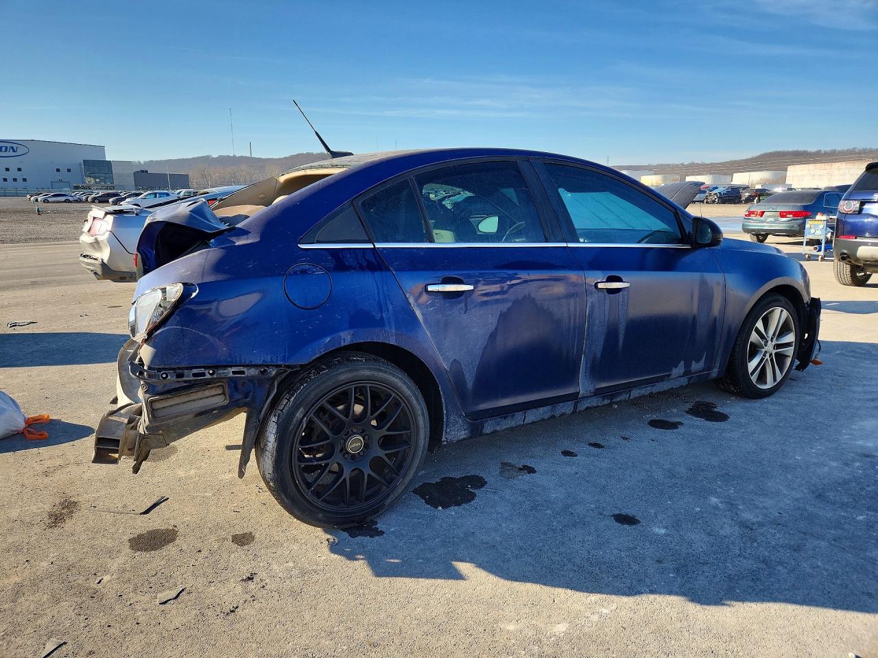 2013 Chevrolet Cruze Ltz Blue vin: 1G1PG5SB9D7102330