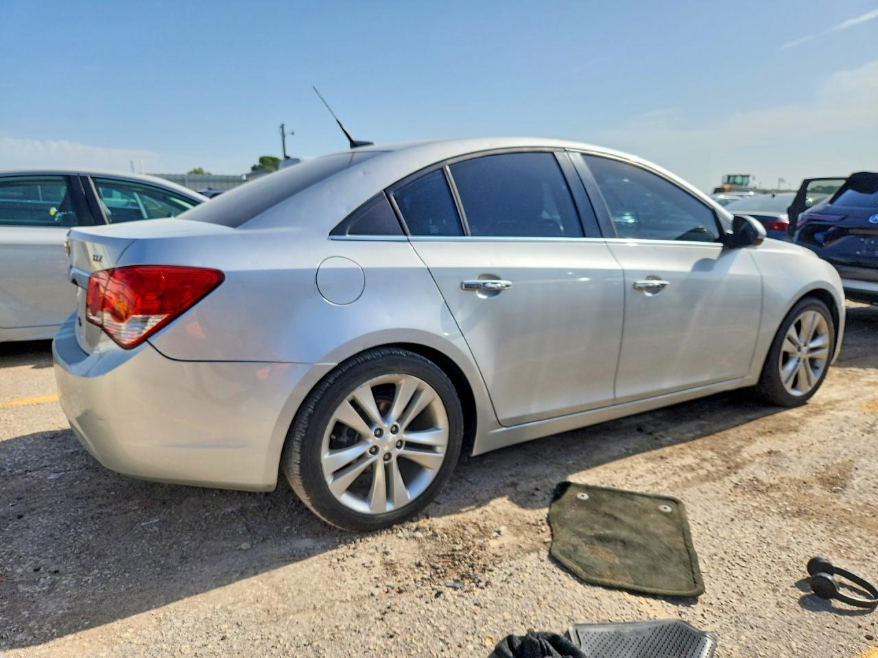 2013 Chevrolet Cruze Ltz Silver vin: 1G1PG5SB9D7236013