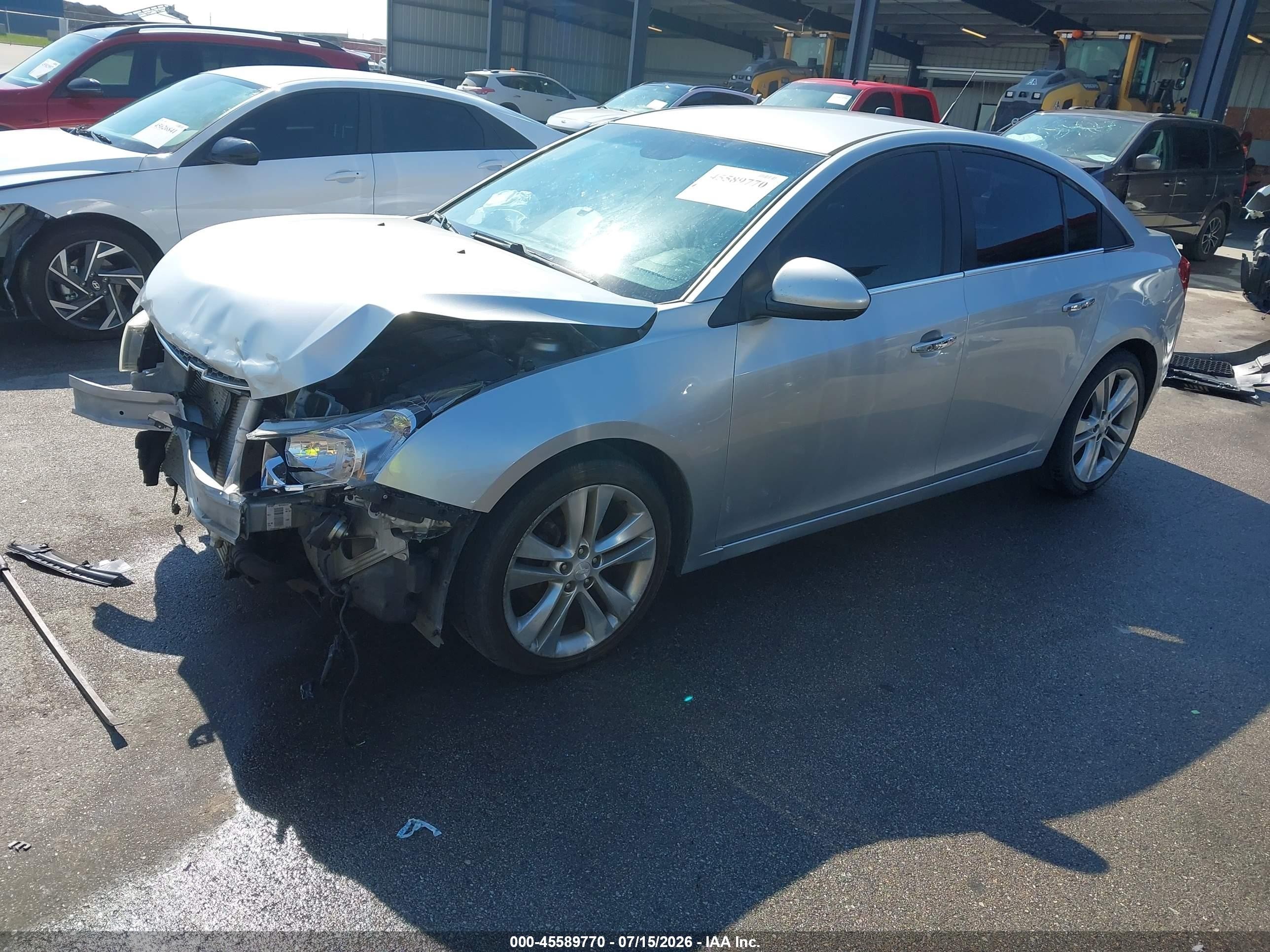 2013 Chevrolet Cruze Ltz Серебряный vin: 1G1PG5SB9D7269948