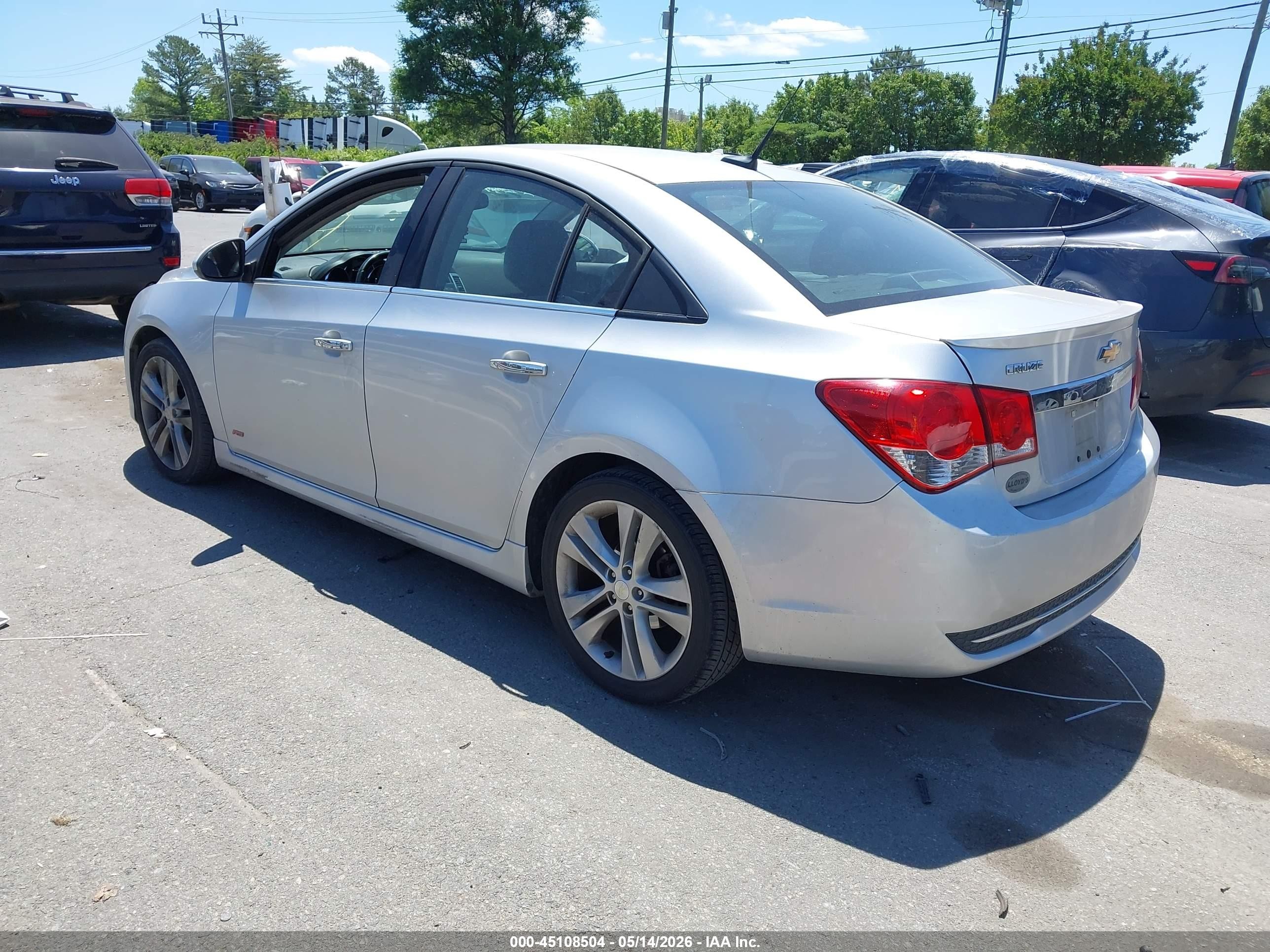 2014 Chevrolet Cruze Ltz Серебряный vin: 1G1PG5SB9E7158463