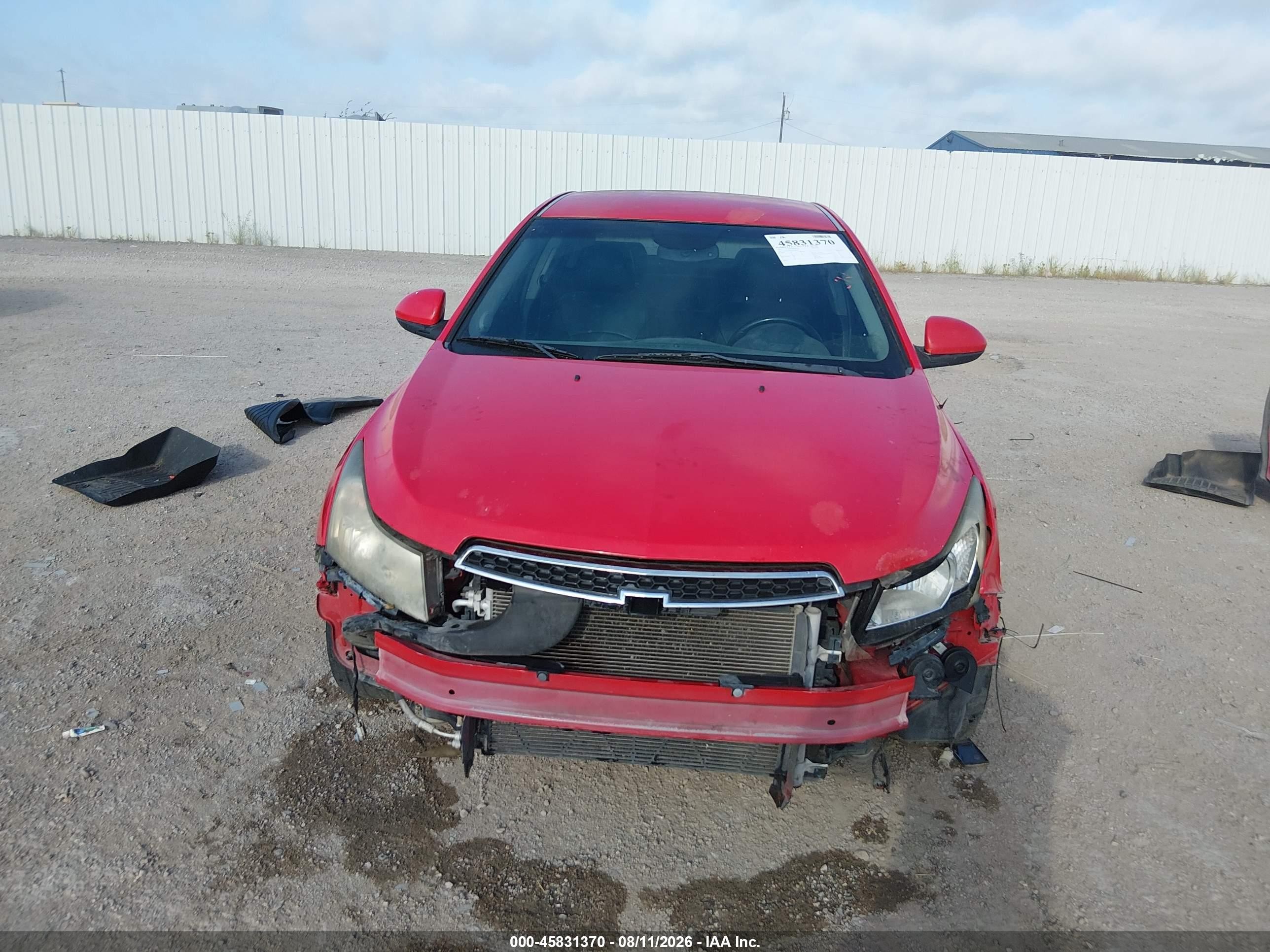 2014 Chevrolet Cruze Ltz Red vin: 1G1PG5SB9E7256358