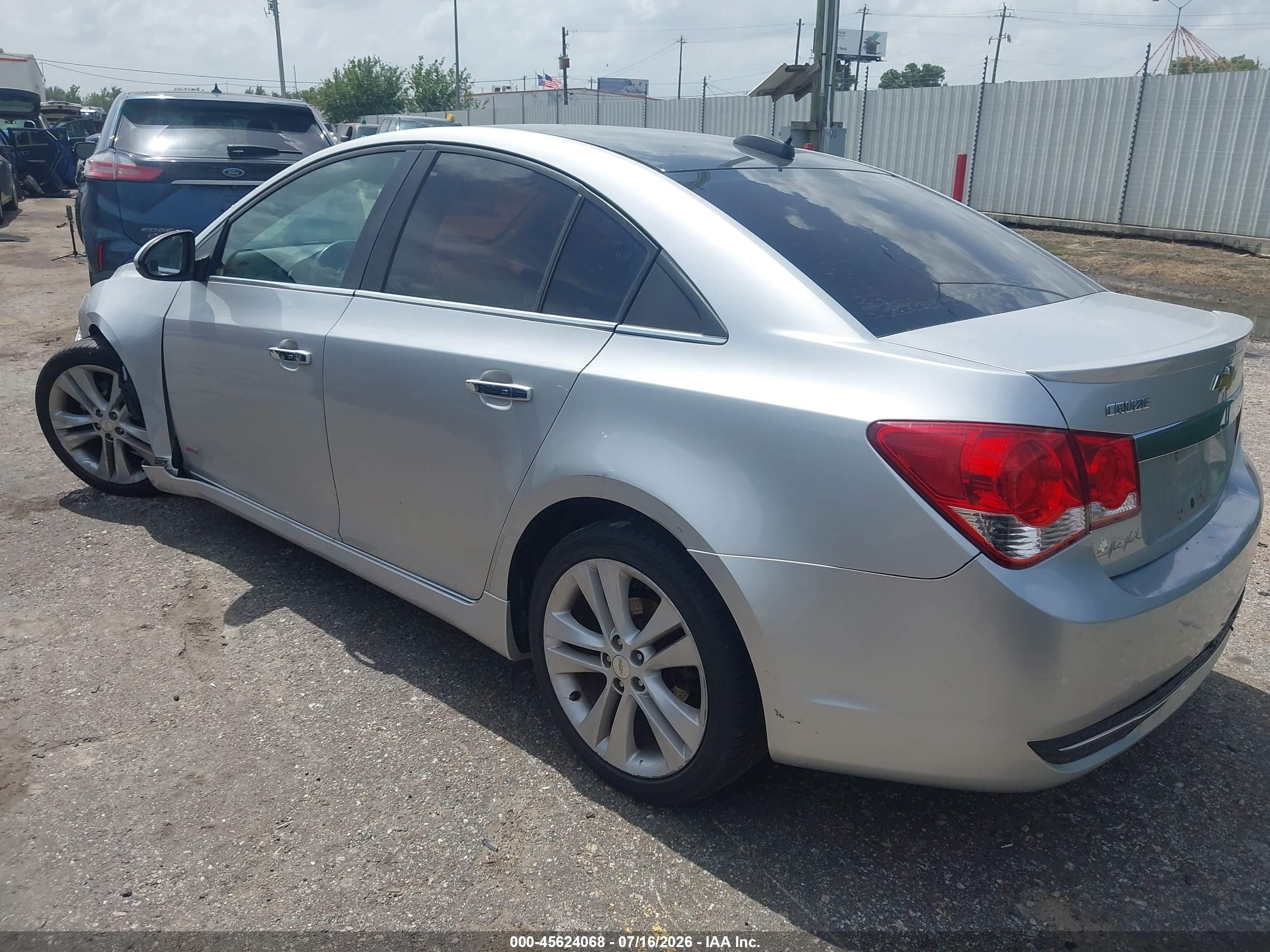 2015 Chevrolet Cruze Ltz Silver vin: 1G1PG5SB9F7188418