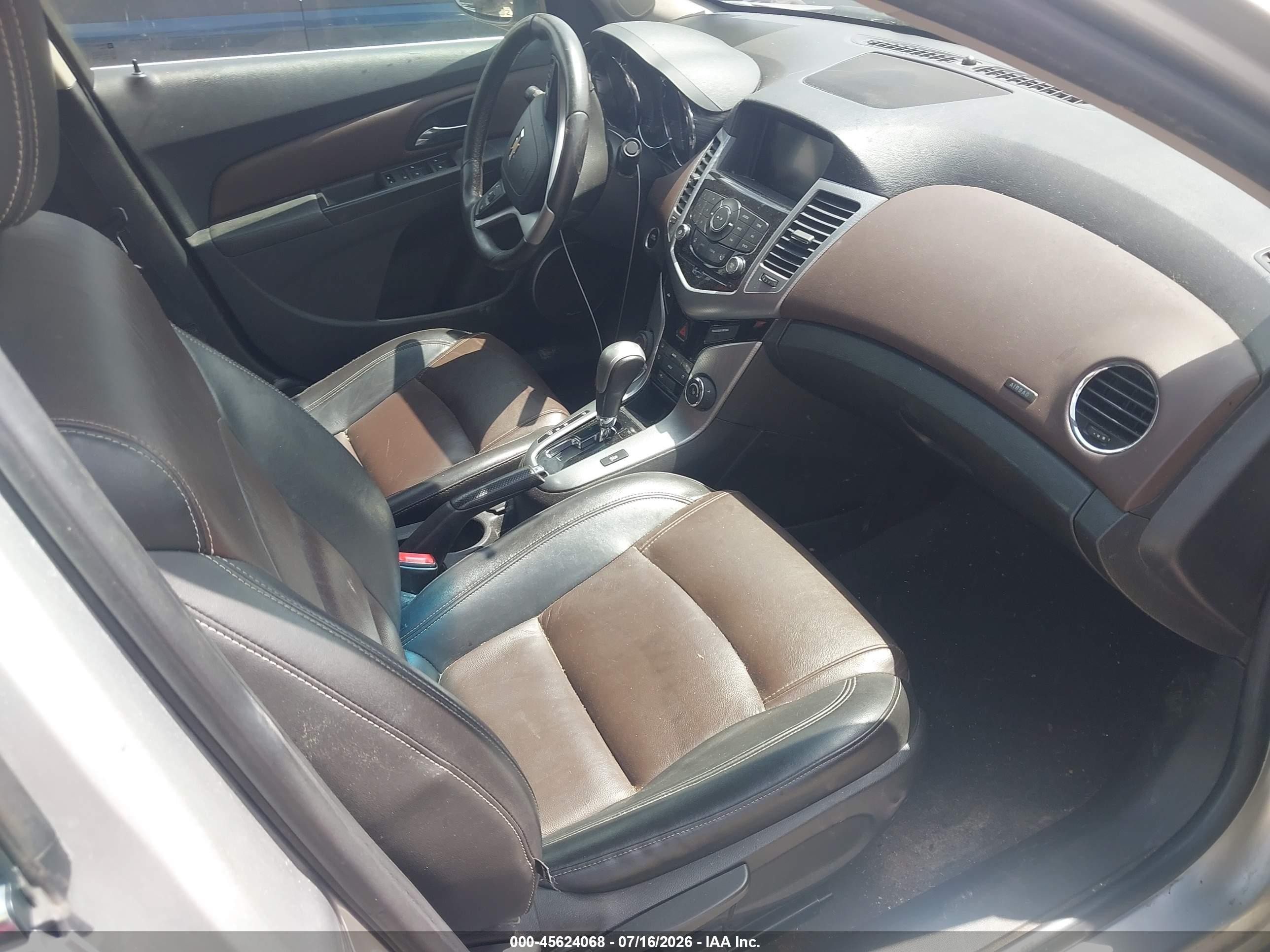 2015 Chevrolet Cruze Ltz Silver vin: 1G1PG5SB9F7188418