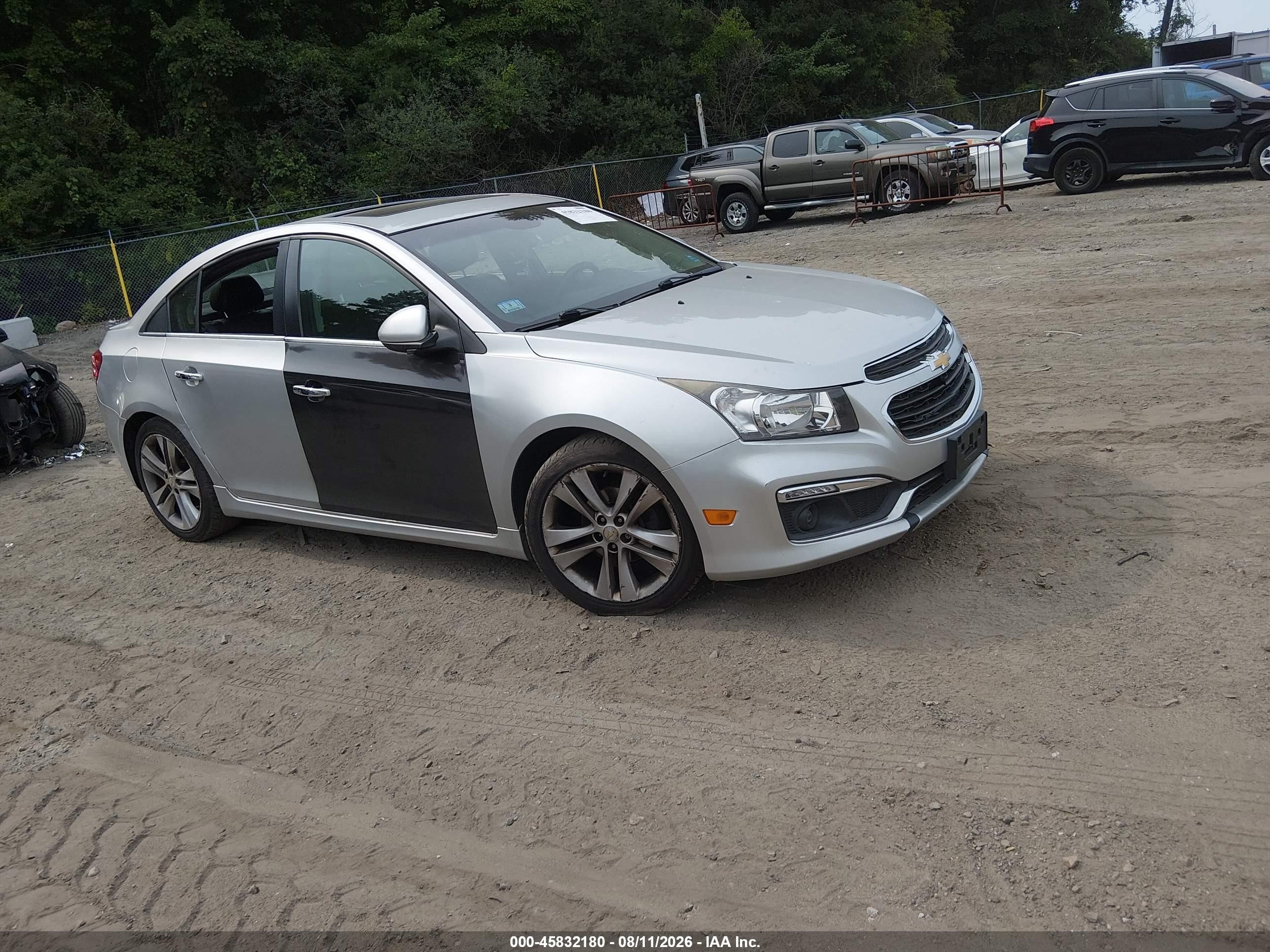 2015 Chevrolet Cruze Ltz Gray vin: 1G1PG5SB9F7256135