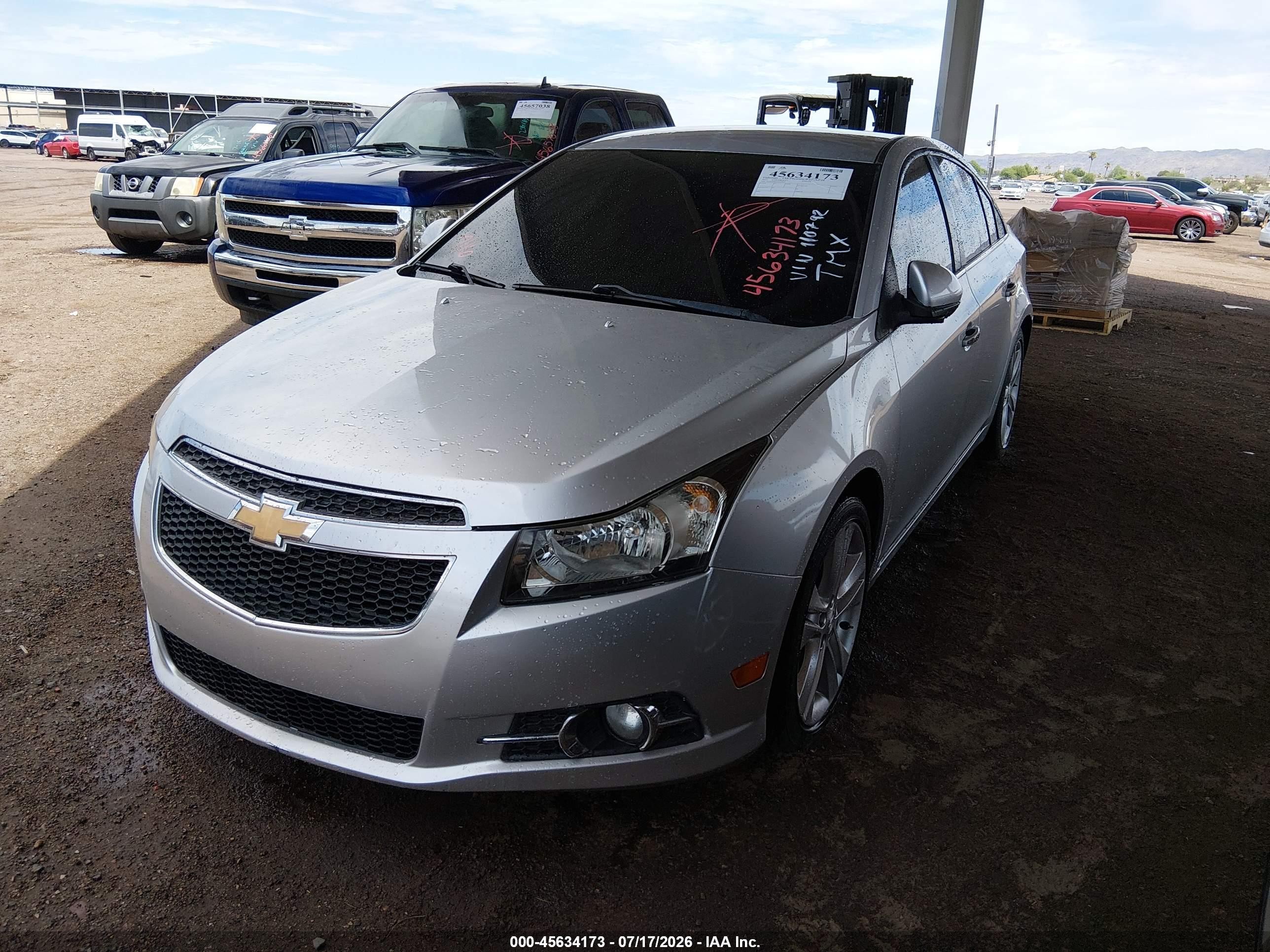 2013 Chevrolet Cruze Ltz Gray vin: 1G1PG5SBXD7110792