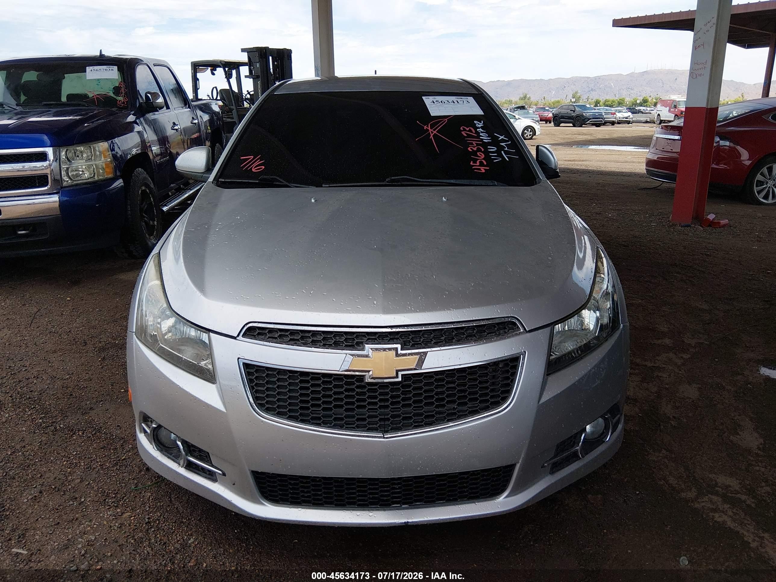 2013 Chevrolet Cruze Ltz Gray vin: 1G1PG5SBXD7110792