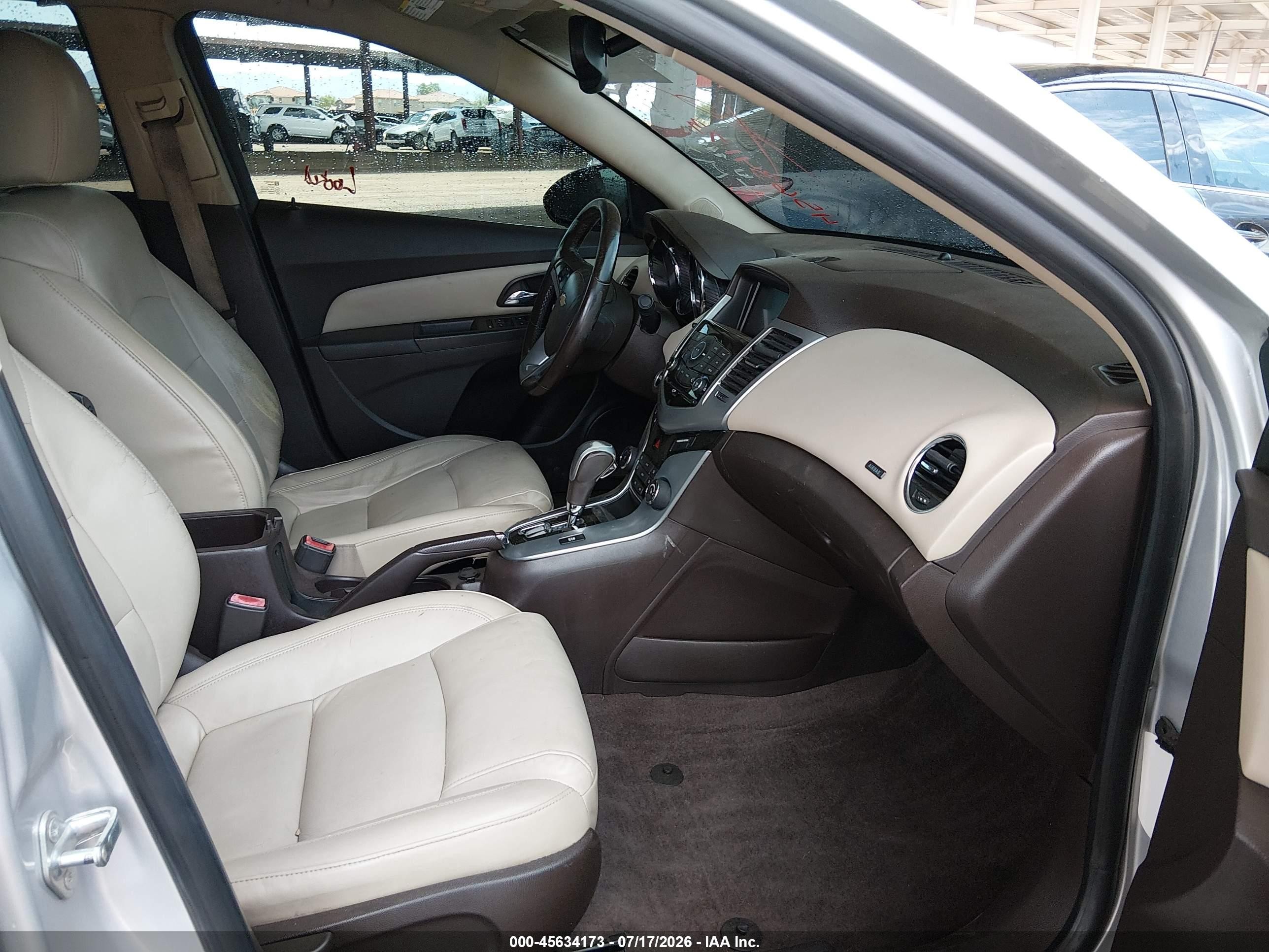 2013 Chevrolet Cruze Ltz Gray vin: 1G1PG5SBXD7110792