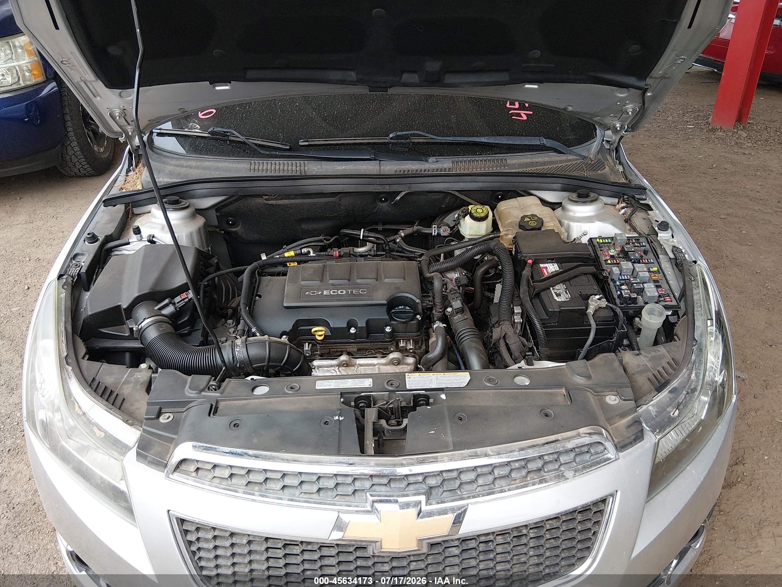2013 Chevrolet Cruze Ltz Gray vin: 1G1PG5SBXD7110792