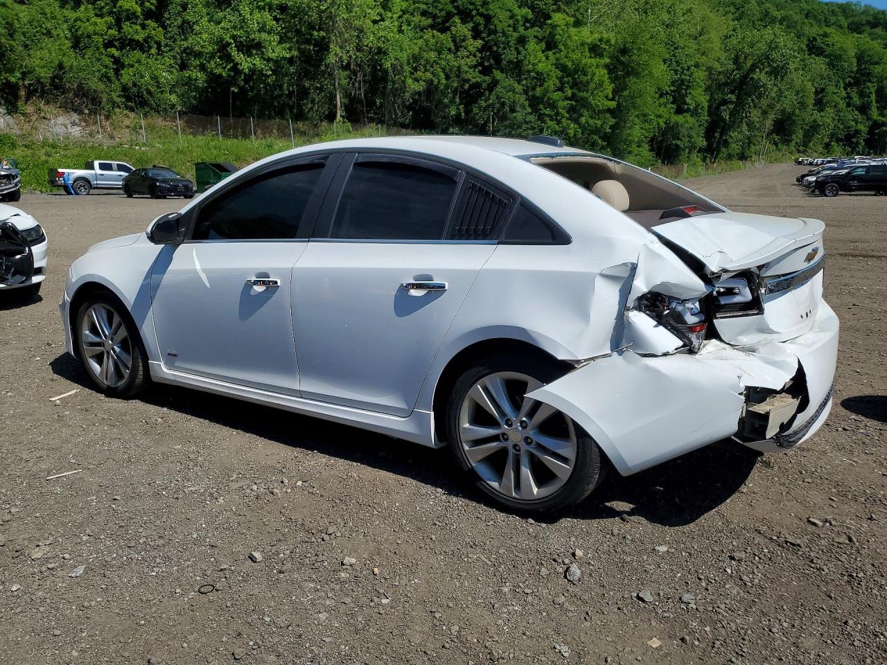 2015 Chevrolet Cruze Ltz White vin: 1G1PG5SBXF7202486