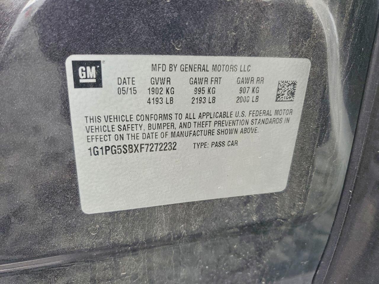 2015 Chevrolet Cruze Ltz Brown vin: 1G1PG5SBXF7272232