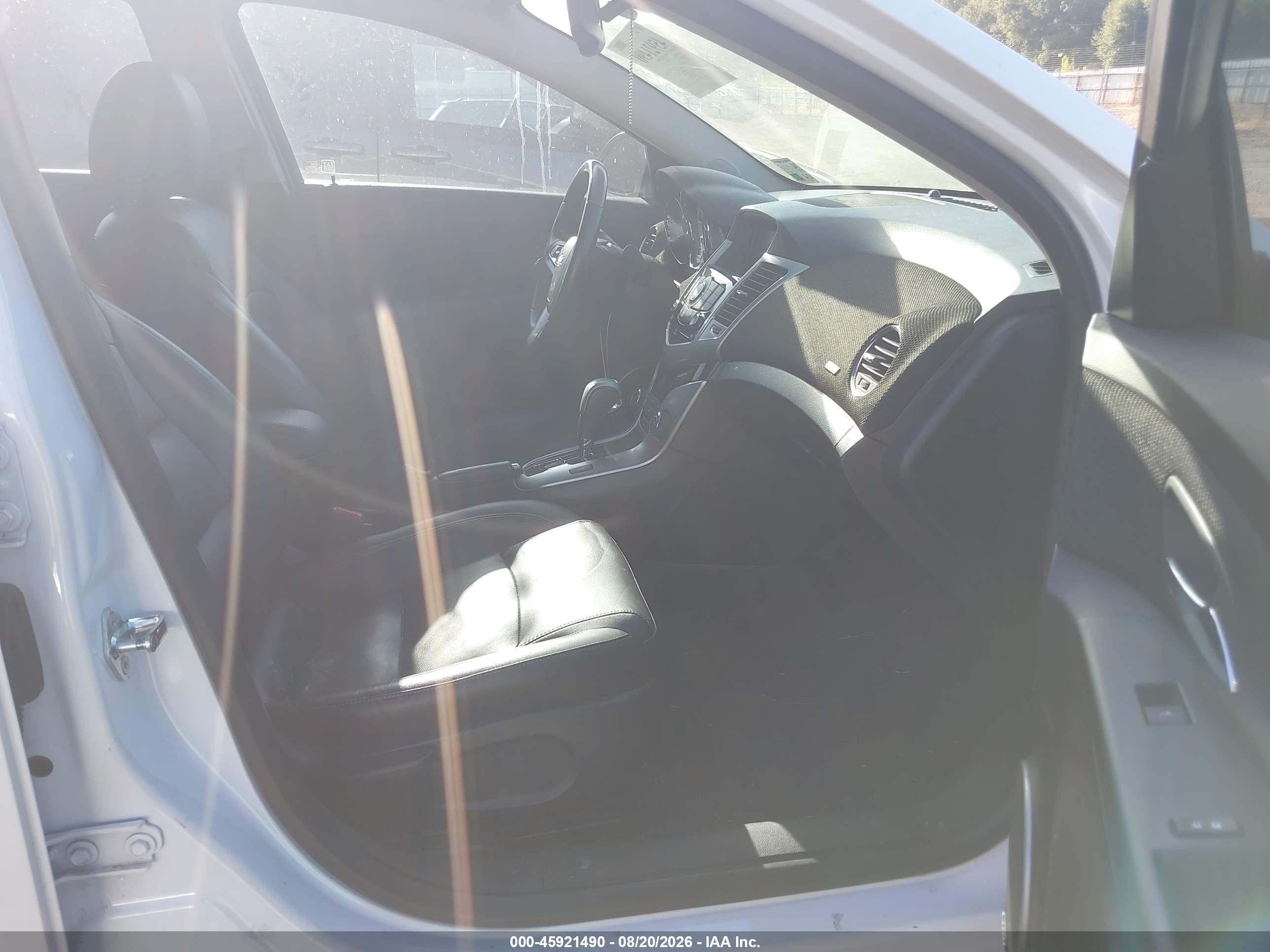 2015 Chevrolet Cruze Ltz White vin: 1G1PG5SBXF7286440