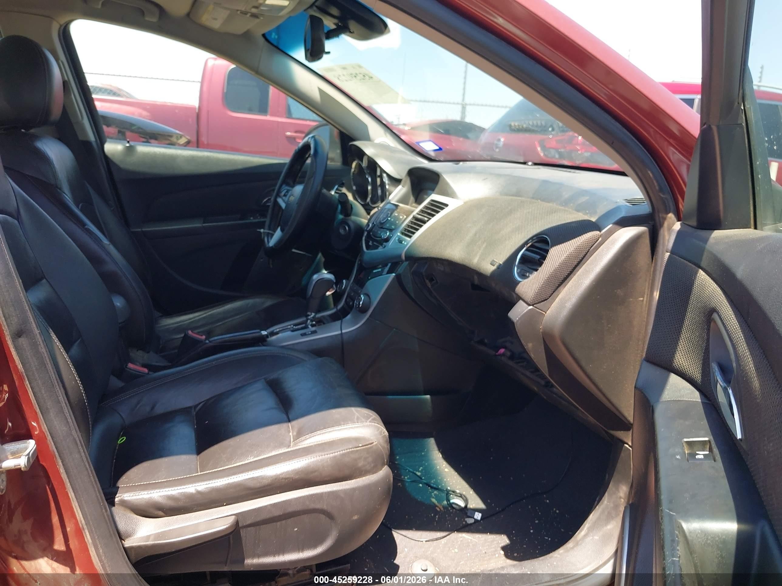 2012 Chevrolet Cruze 2lt Maroon vin: 1G1PG5SC1C7211159