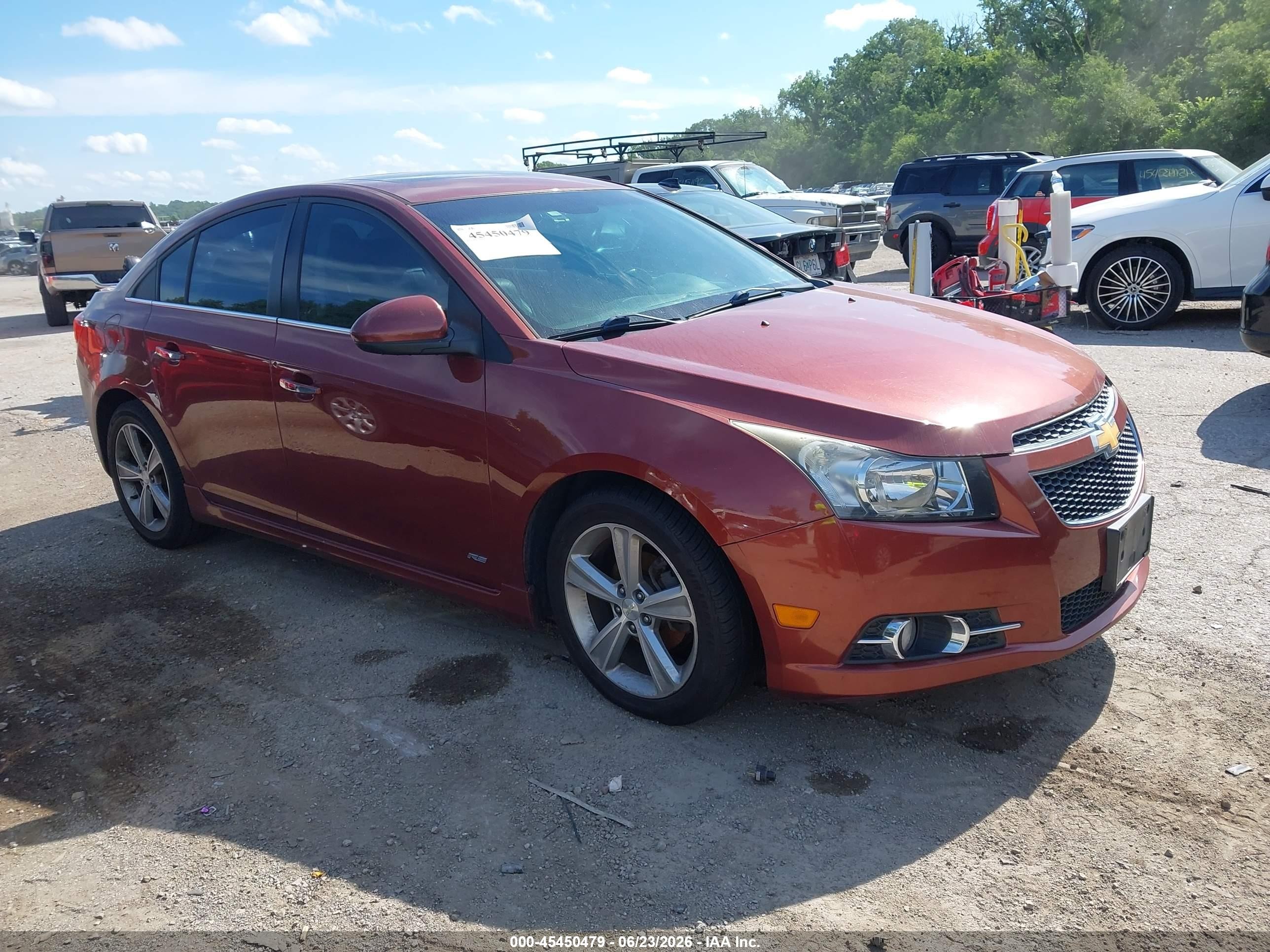 2012 Chevrolet Cruze 2lt Бордовый vin: 1G1PG5SC1C7214191