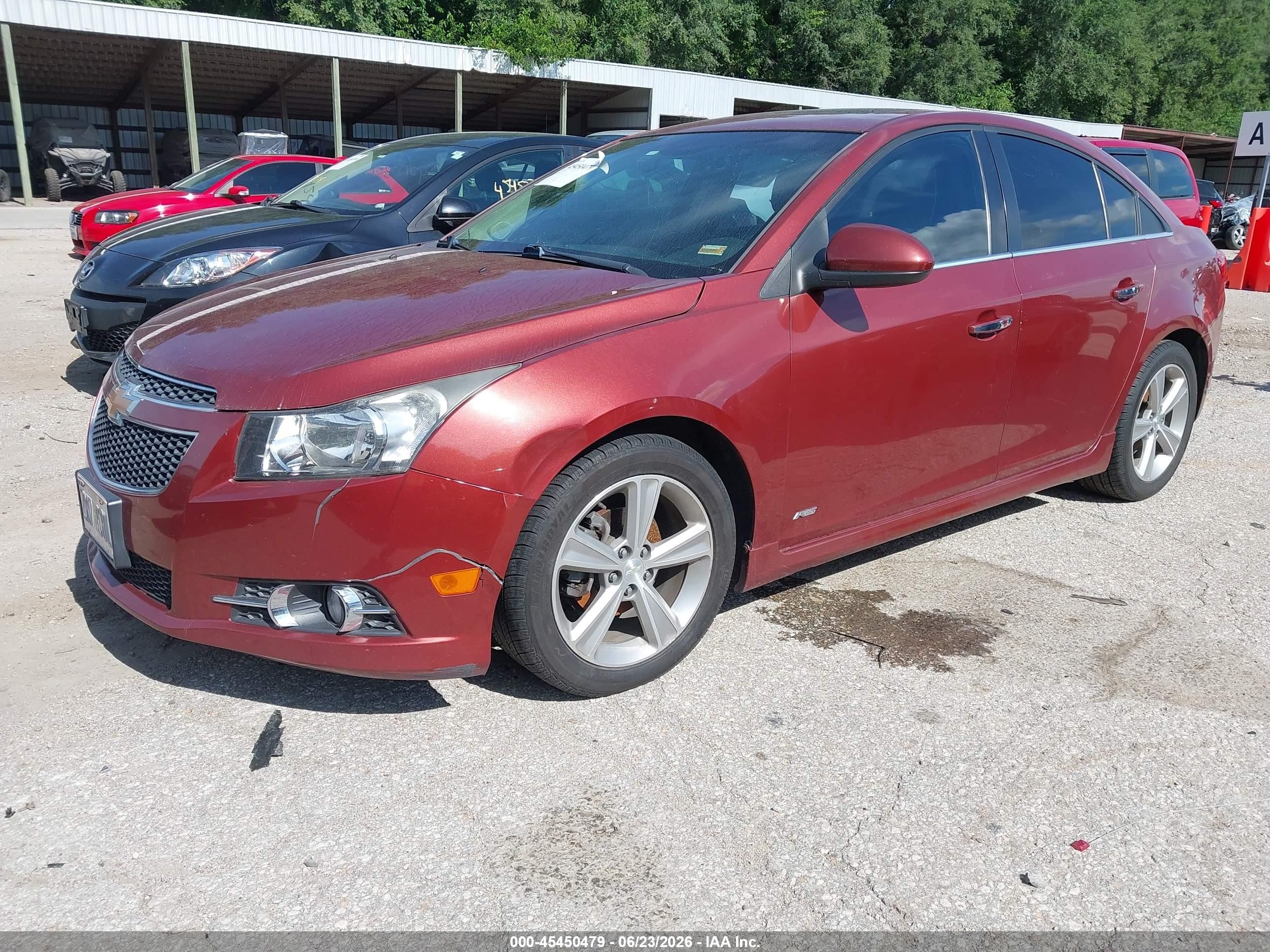 2012 Chevrolet Cruze 2lt Burgundy vin: 1G1PG5SC1C7214191