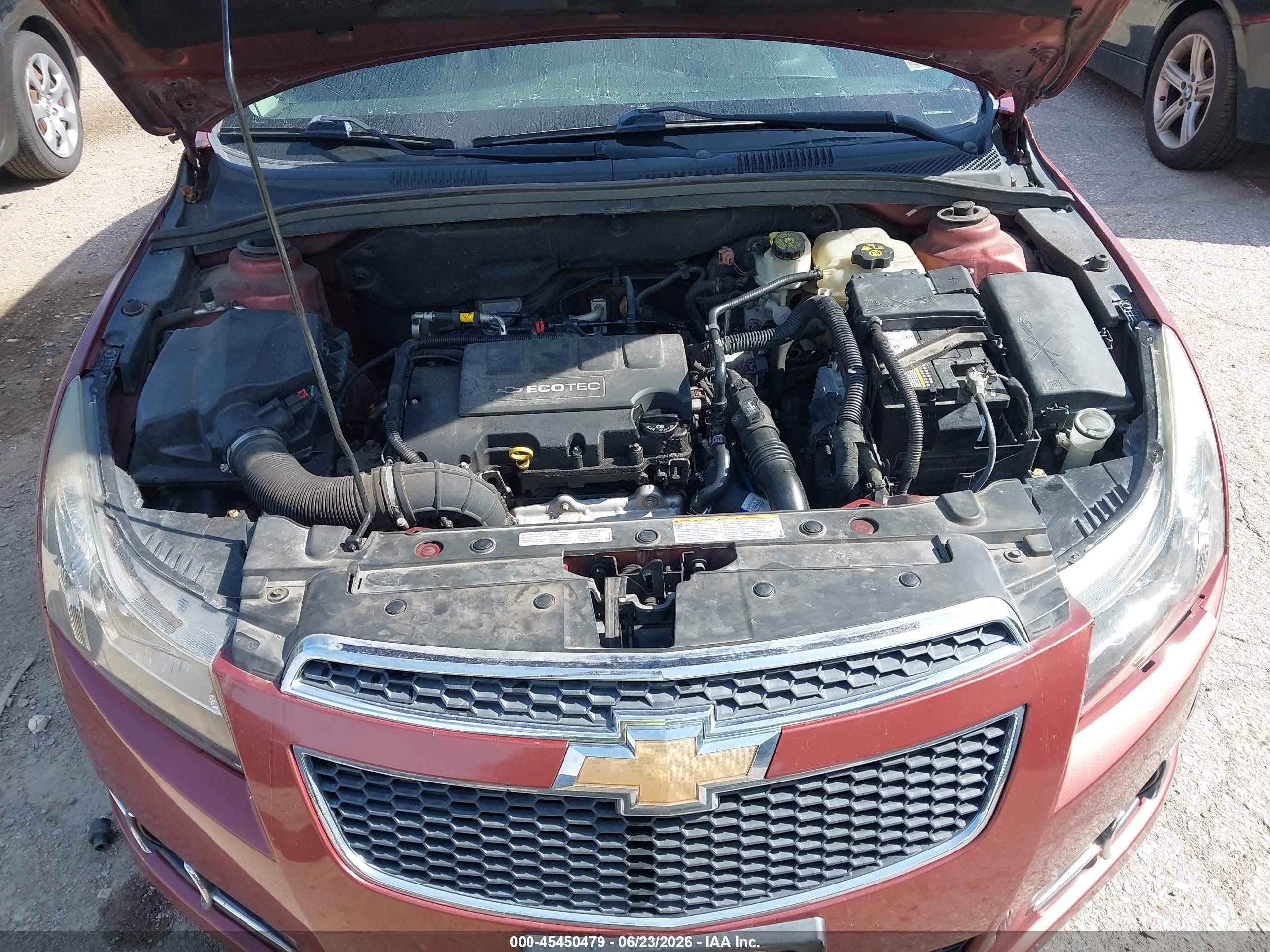 2012 Chevrolet Cruze 2lt Burgundy vin: 1G1PG5SC1C7214191