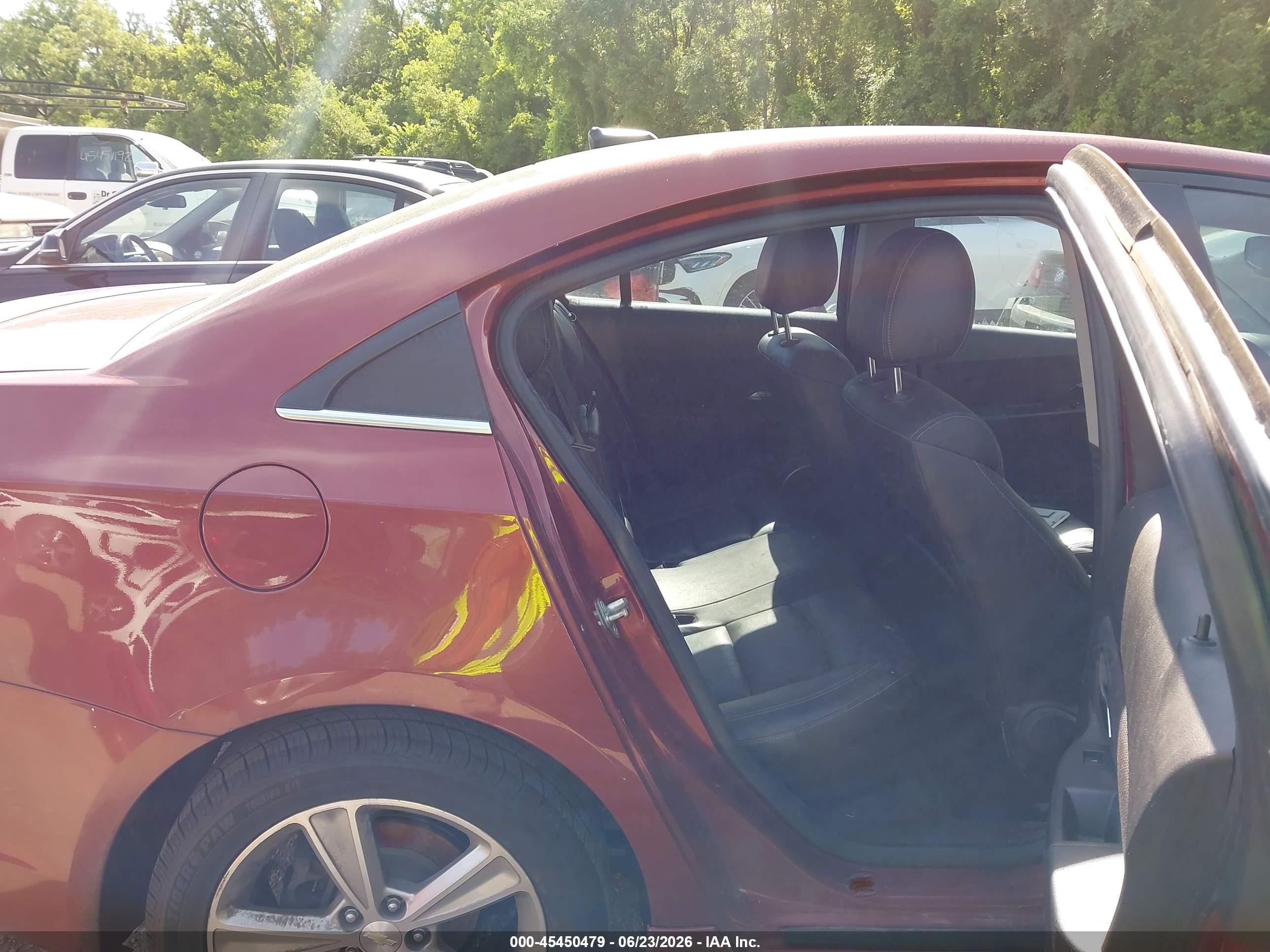 2012 Chevrolet Cruze 2lt Burgundy vin: 1G1PG5SC1C7214191